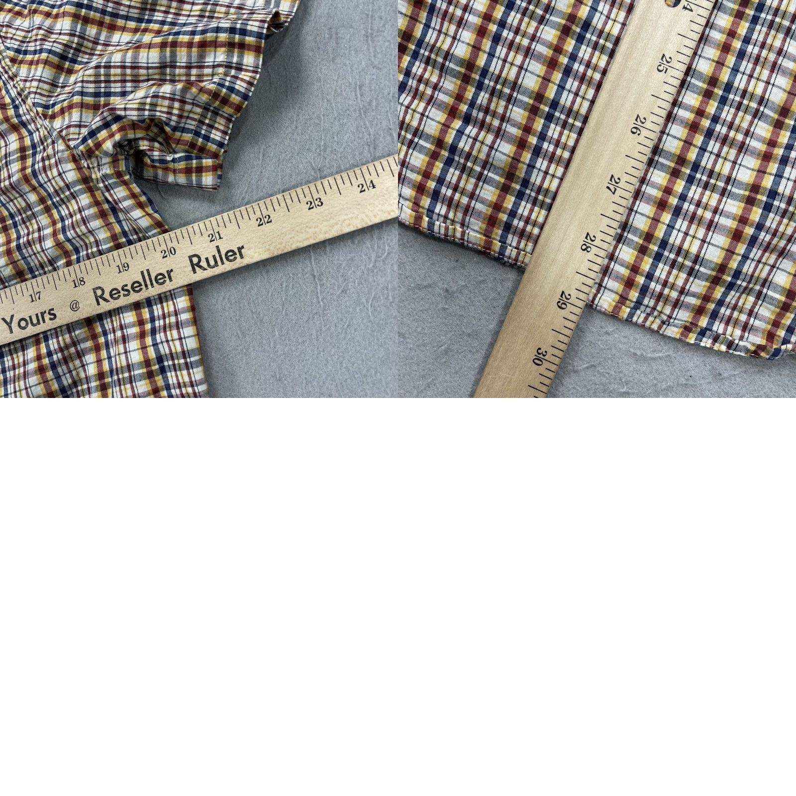 Outerknown Outerknown Shirt Mens M Yellow Plaid Camp Short Sleeve Button-Up Casual Size US M / EU 48-50 / 2 - 8 Thumbnail