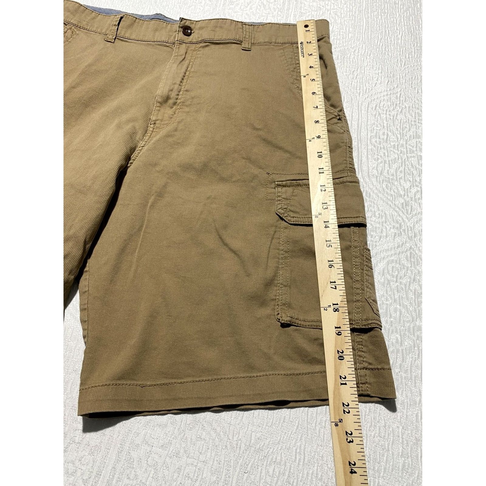 Airwalk Airwalk Shorts Mens 38 Beige Cargo Stretch Canvas Pockets Casual Outdoor Summer Mens Size US 38 / EU 54 - 6 Thumbnail