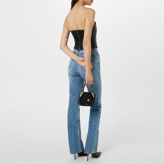 Amiri o1g2r1mq0824 Crop Tops in Black Size L / US 10 / IT 46 - 4 Thumbnail