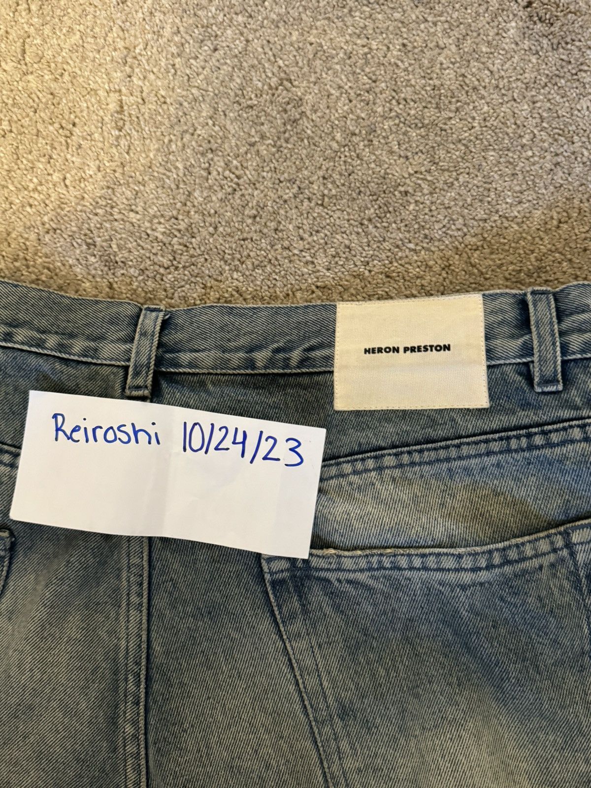 Heron Preston HERON PRESTON Embroidered herons jeans in light blue Size US 34 / EU 50 - 4 Thumbnail
