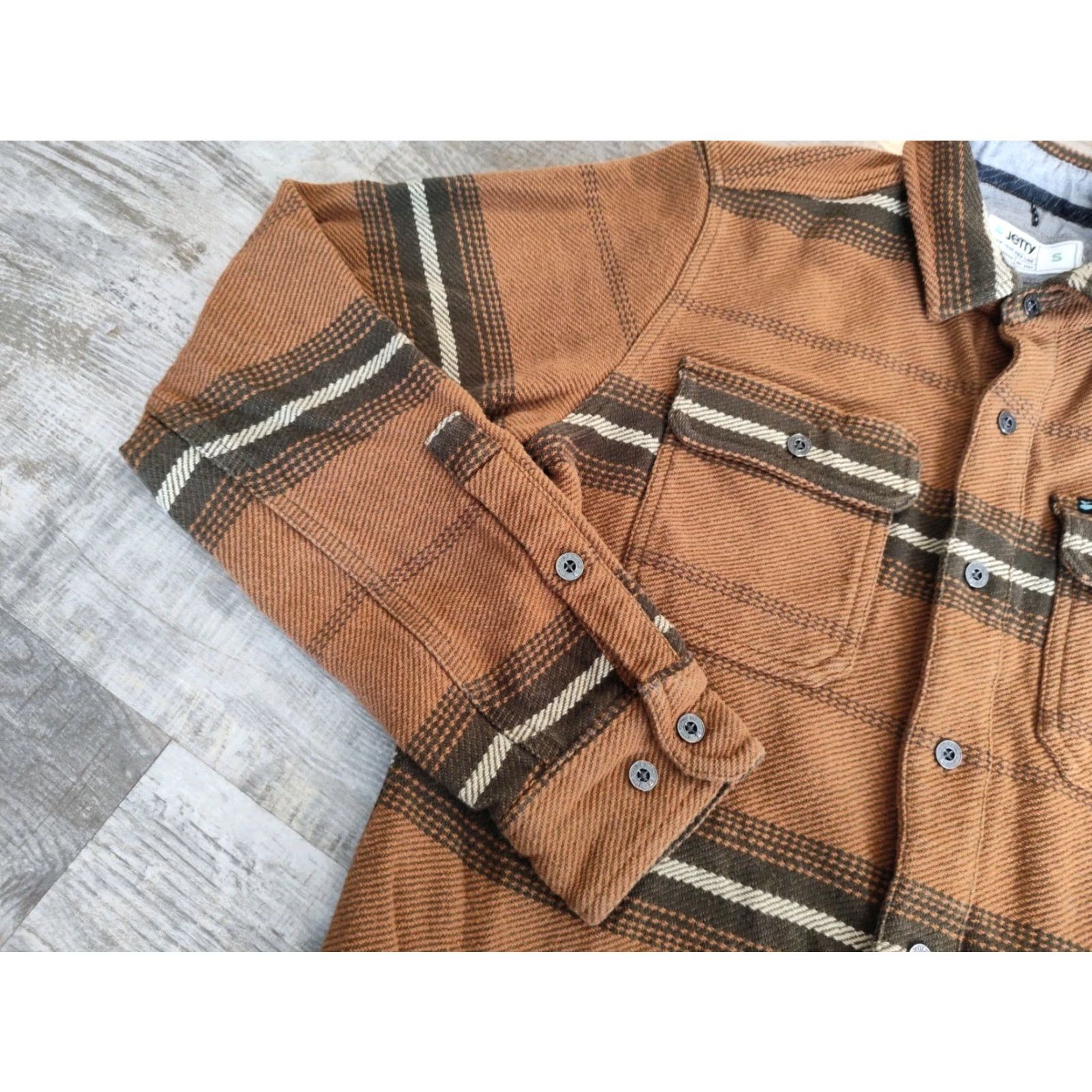 Vintage Jetty Horizon Flannel Shirt Mens Small Heavyweight Button Up EUC Size US S / EU 44-46 / 1 - 4 Thumbnail
