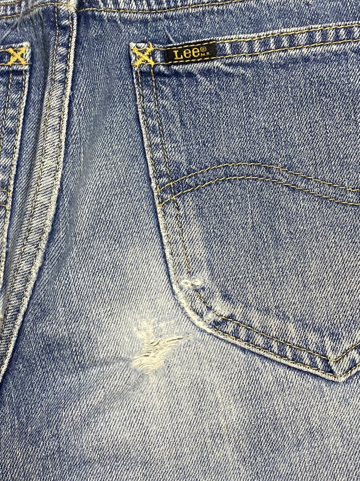 Lee Vintage Lee Riders Faded Wash Distressed Bootcut Jeans Size US 28 / EU 44 - 10 Thumbnail