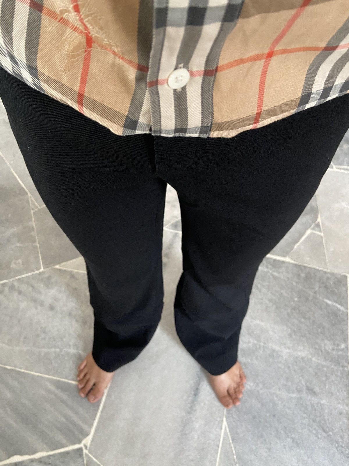 Burberry Burberry London Black Mohair Tuxedo Trousers Pants Size 40 Size US 31 - 1 Thumbnail