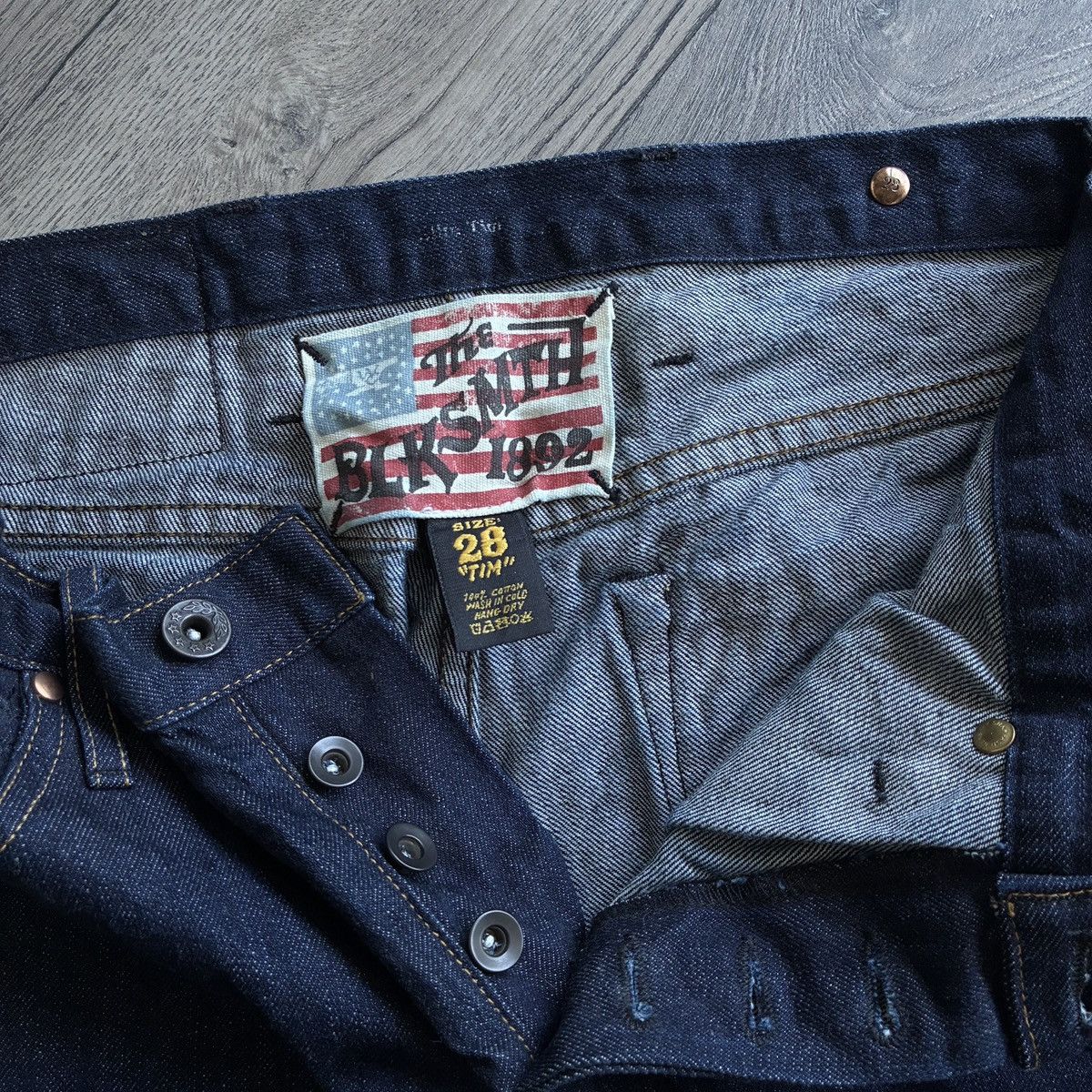 Other The Blksmth Hand Crafted Selvedge Jean Slim Tim Denim Pants Size US 28 / EU 44 - 3 Thumbnail