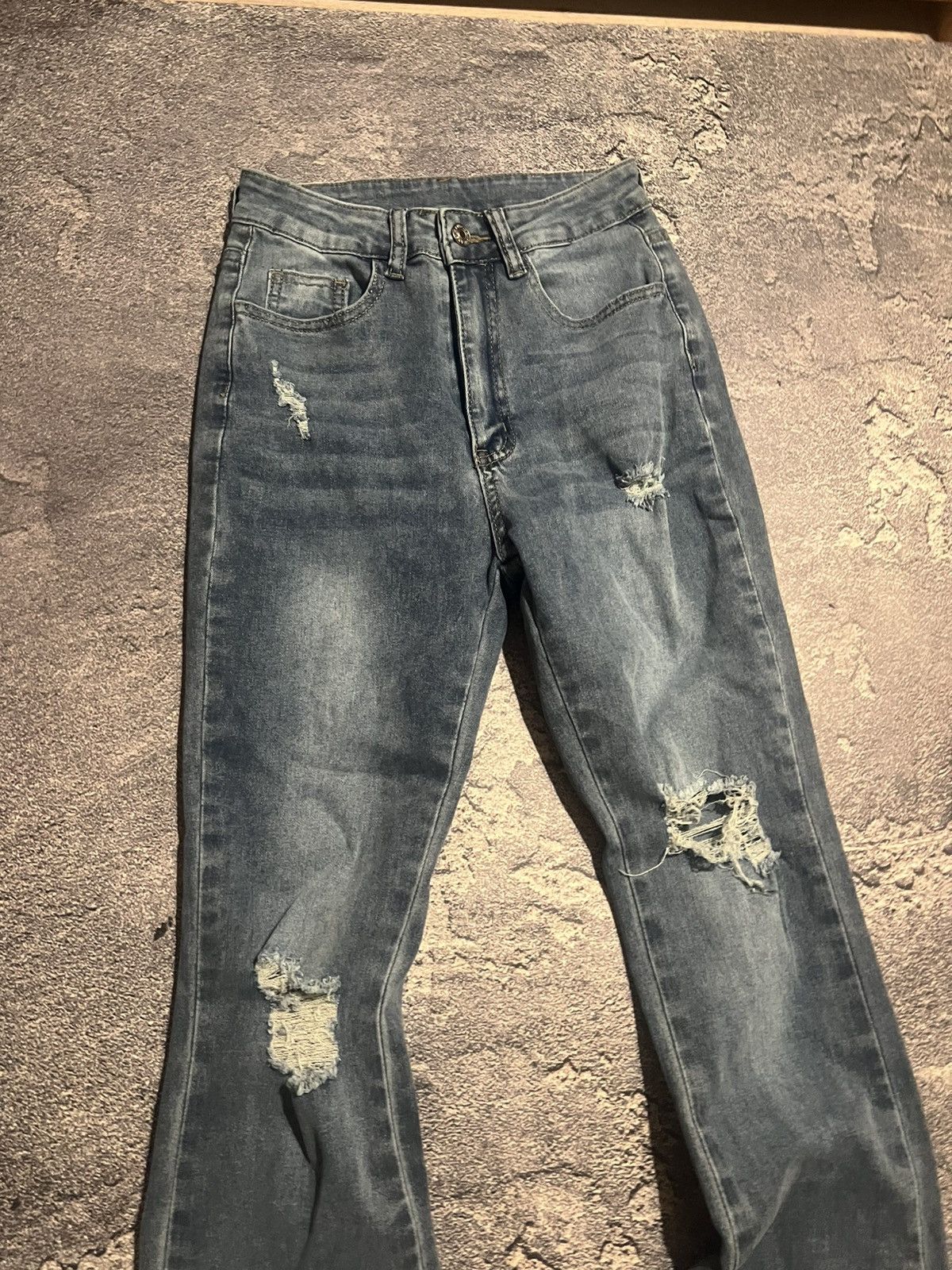 Vintage CRAZY Hysteric Glamour Style Vintage Flared Y2K Opium Jeans Size US 28 / EU 44 - 3 Thumbnail