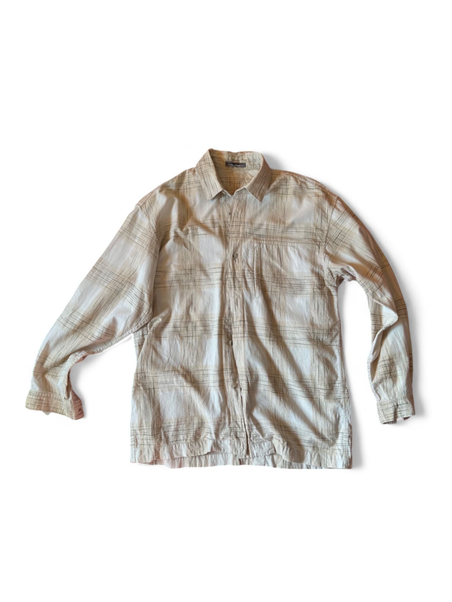 Issey Miyake 90s Issey Miyake Men’s Plaid Shirt Size US S / EU 44-46 / 1 - 1 Thumbnail