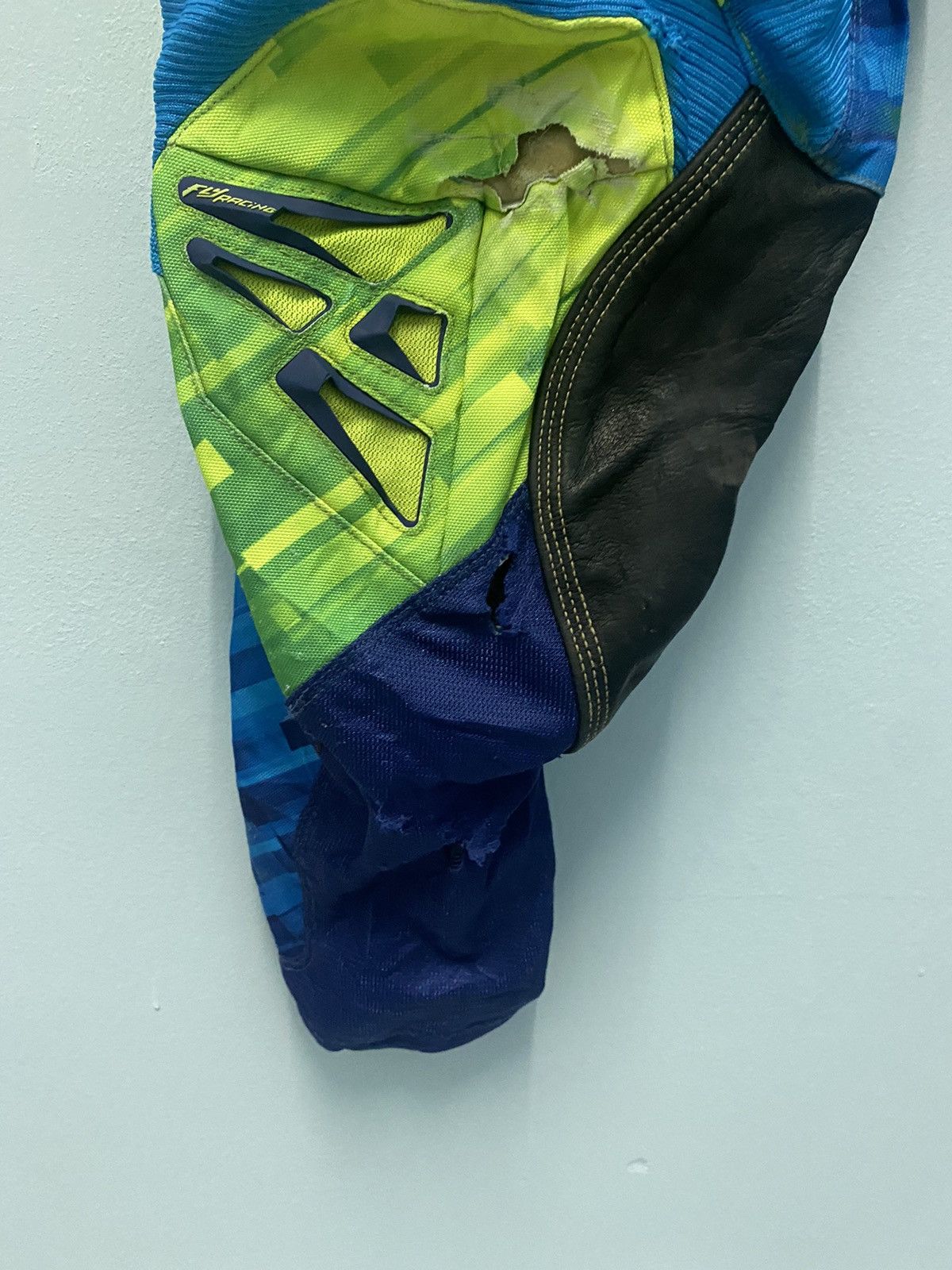 Alpinestars × Fox Racing Fly racing blue green suit race pant🚀 Size US 35 - 5 Thumbnail