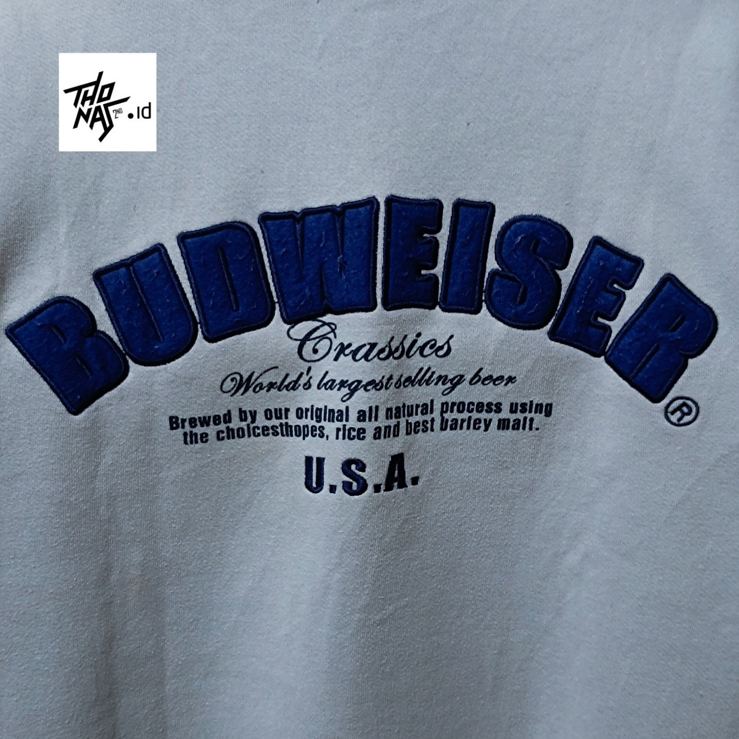 Budweiser Vintage Budweiser Patch embroidery Crewneck Size US M / EU 48-50 / 2 - 9 Thumbnail