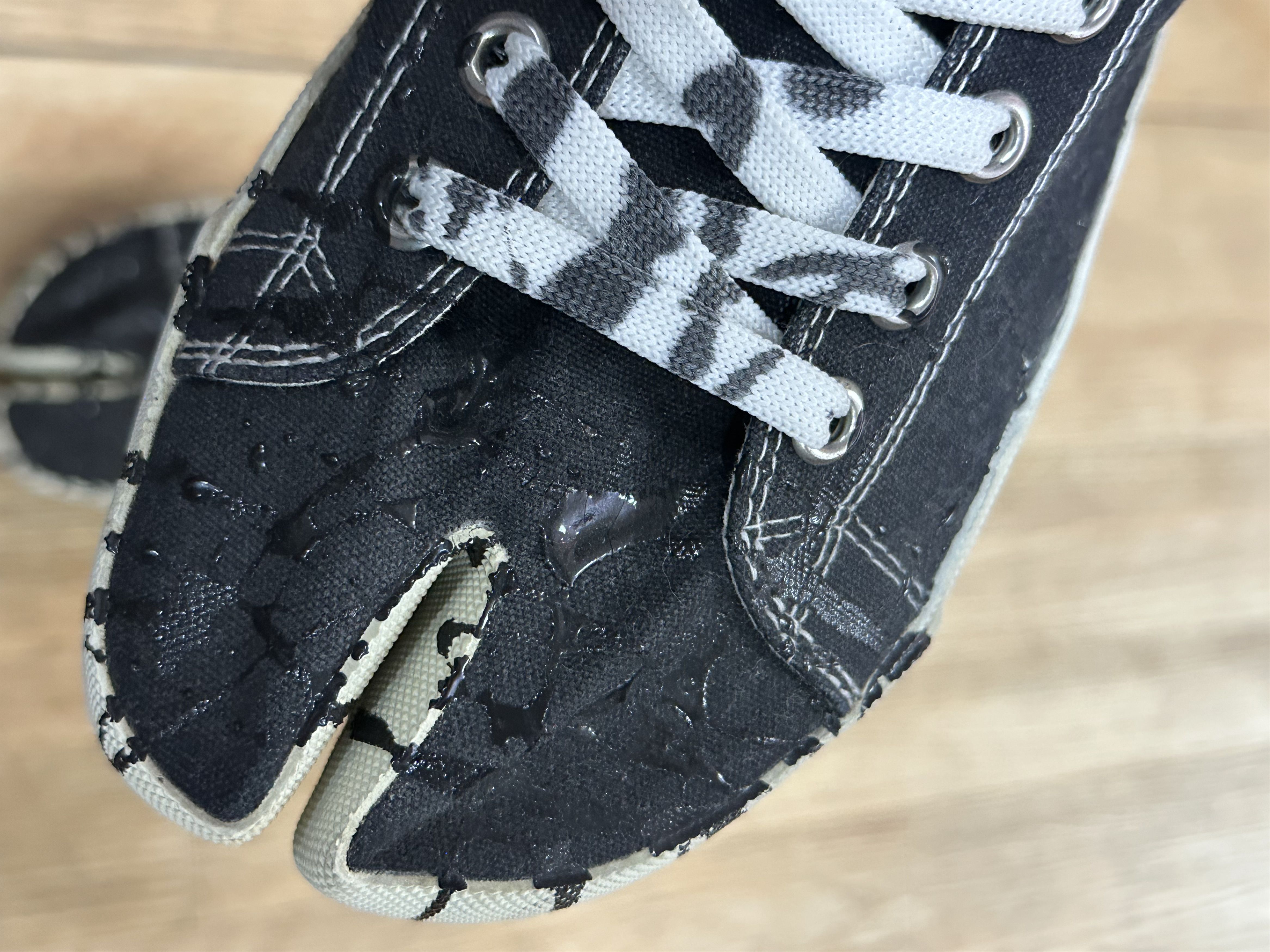 Maison Margiela Maison Margiela Painted Splatter Hi Tabi Sneaker Size US 8.5 / EU 41-42 - 3 Thumbnail