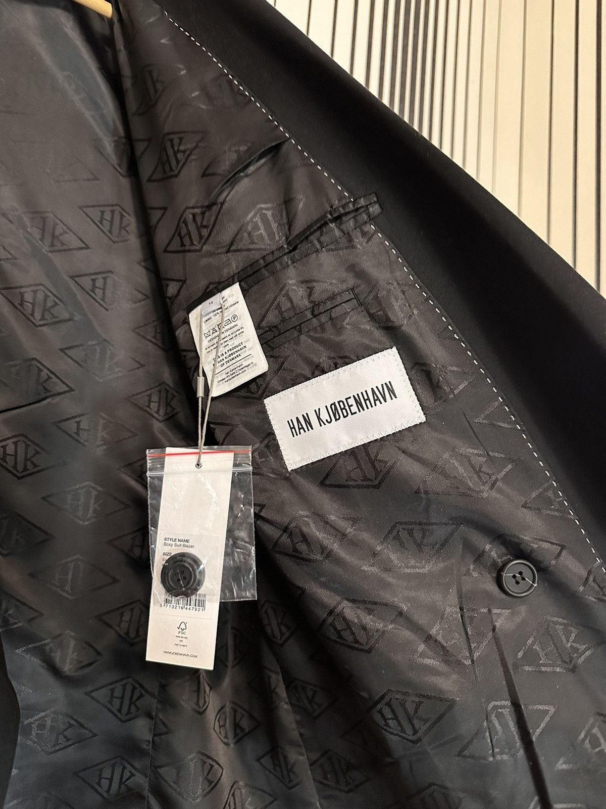 Han Kjobenhavn 🖤Han Kjobenhavn Boxy double-breasted Blazer/Jacket🪭 Size 50R - 13 Thumbnail