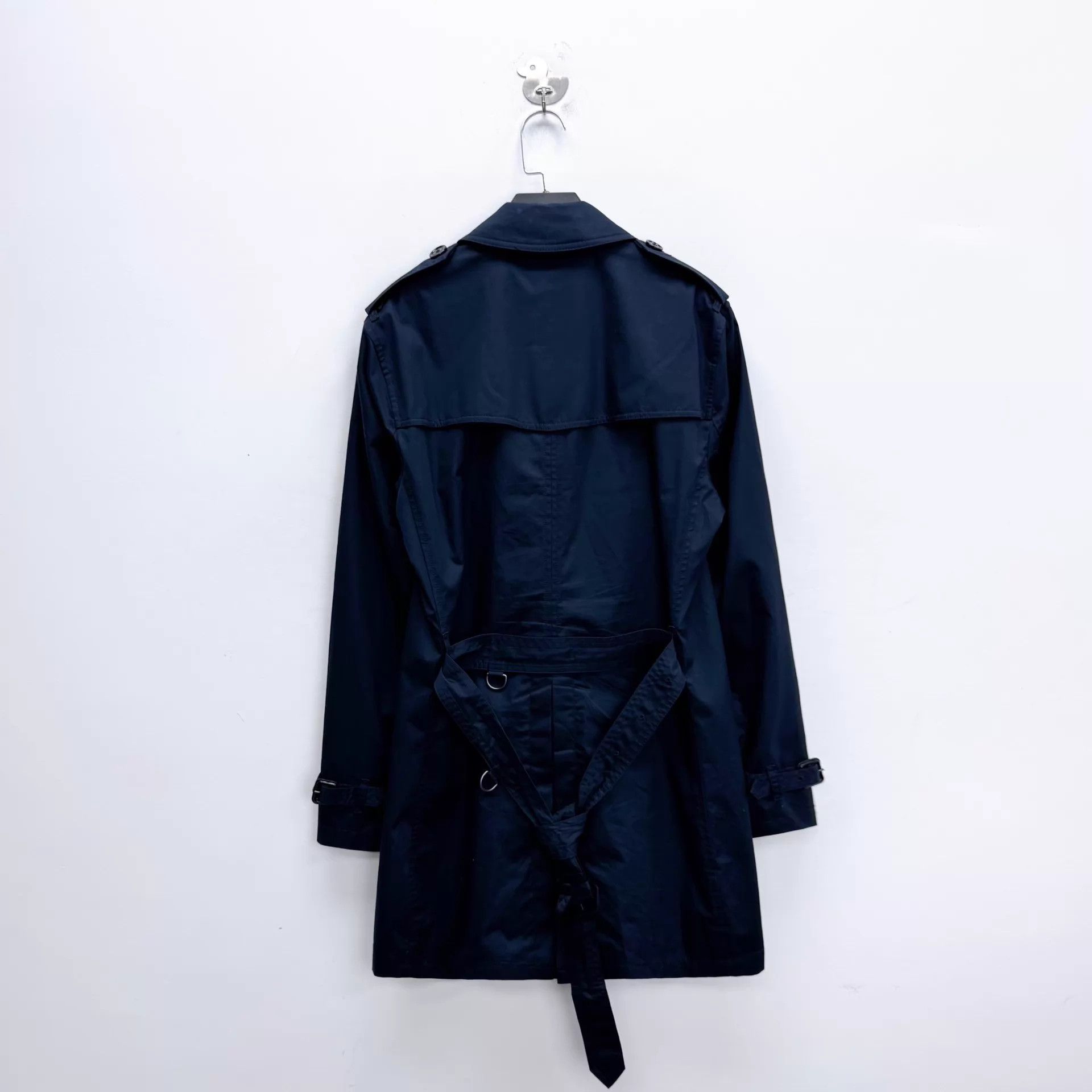 Burberry Burberry Navy DoubleBreasted Sandringham Trench 48 Unisex Size US M / EU 48-50 / 2 - 2 Thumbnail