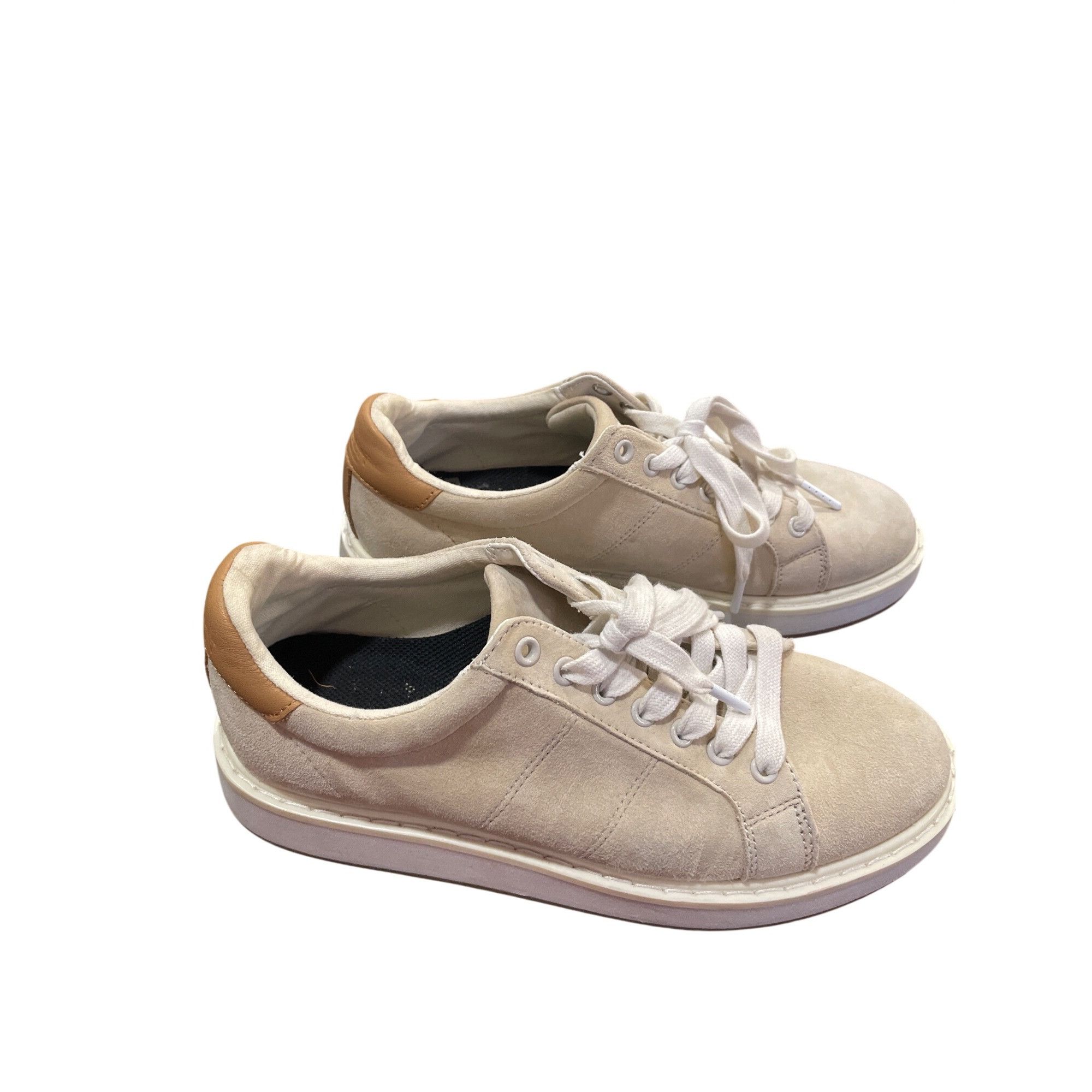 Ralph Lauren Ralph Lauren Lauren Angeline wms beige sheep leather sneaker Size US 7.5 / IT 37.5 - 21 Thumbnail