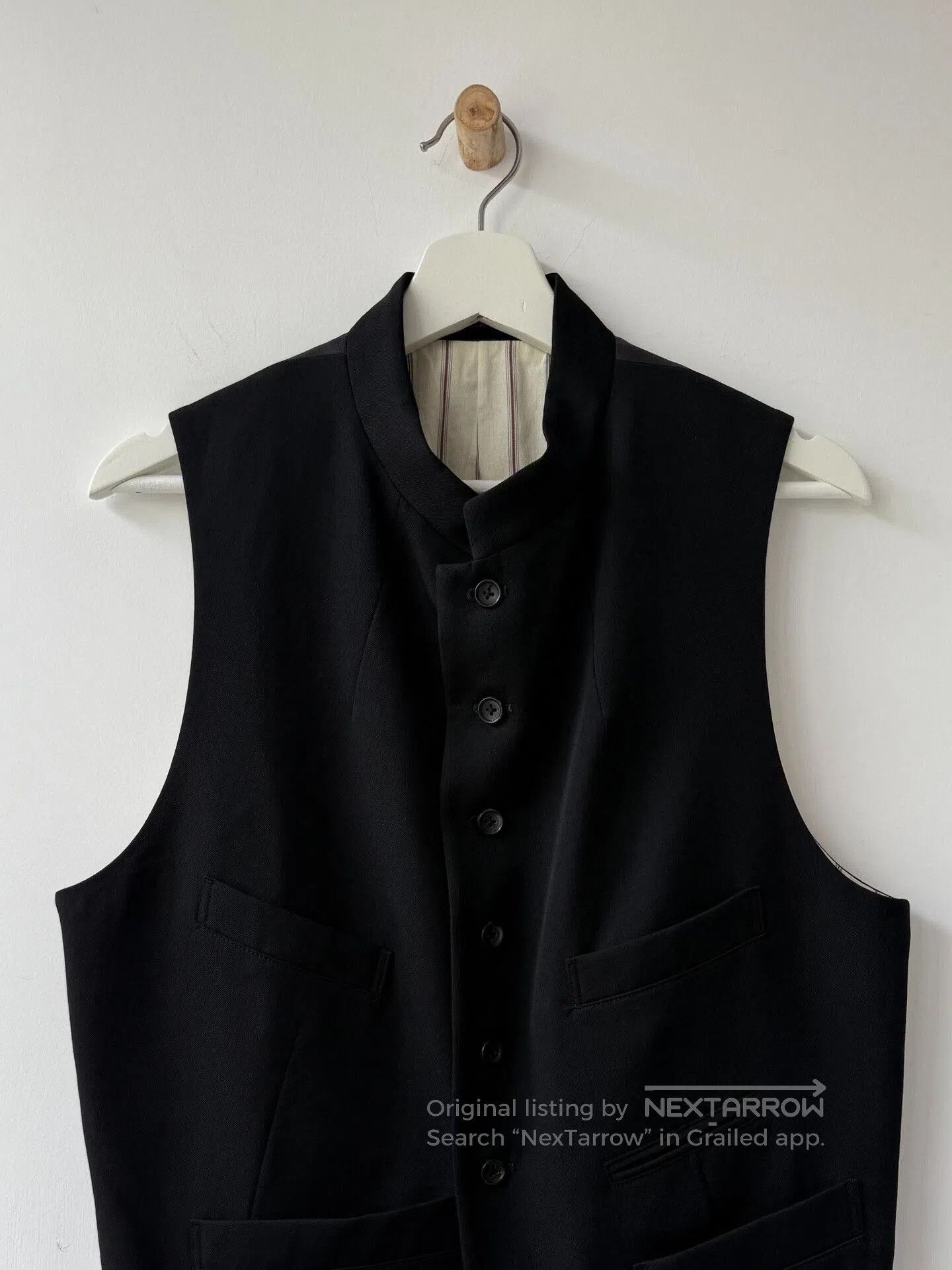 Yohji Yamamoto Yohji Yamamoto Black Wool Vest. Size US M / EU 48-50 / 2 - 5 Thumbnail