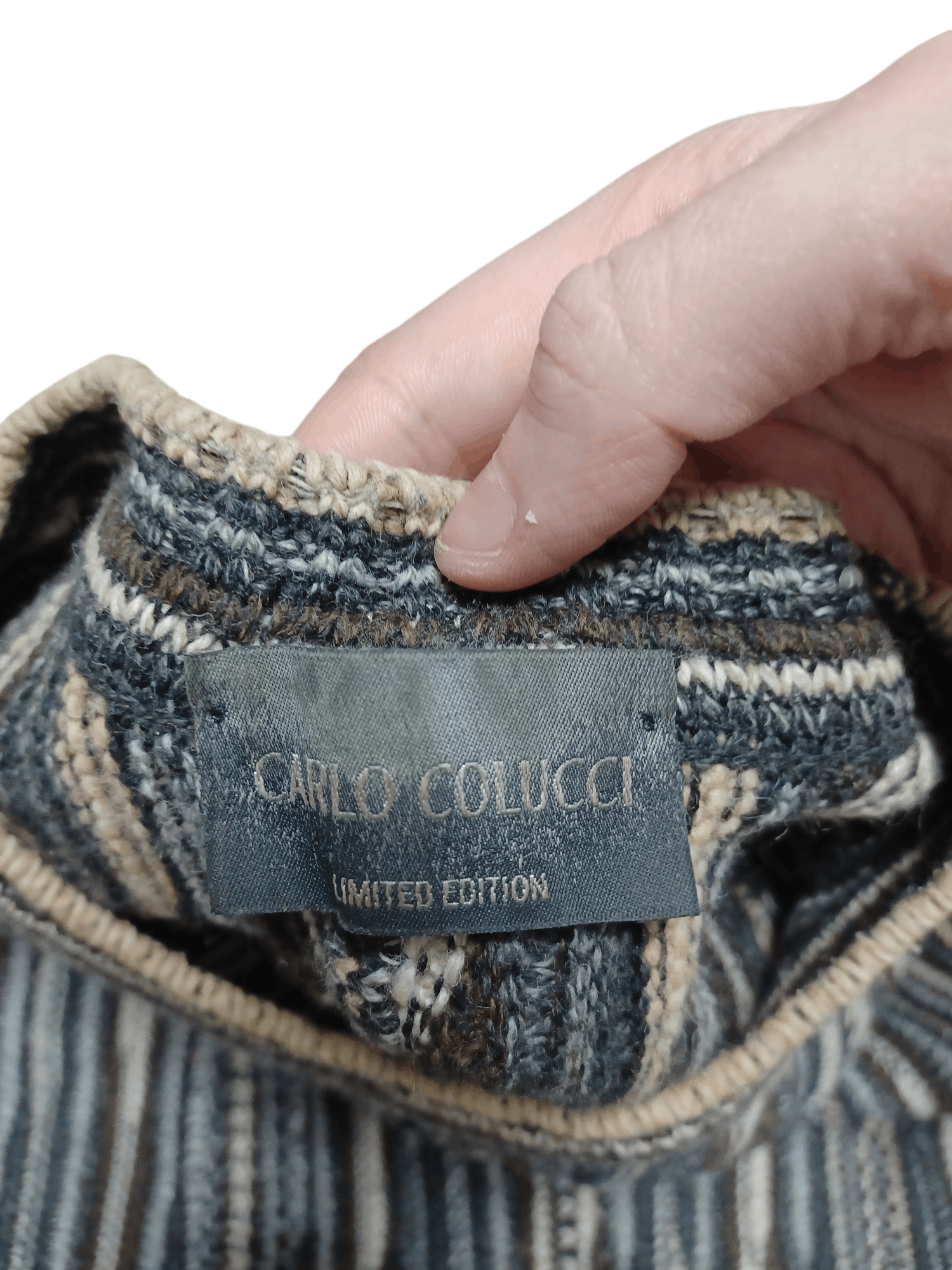 CARLO COLUCCI VINTAGE COOGI STYLE DESIGNER SWEATER