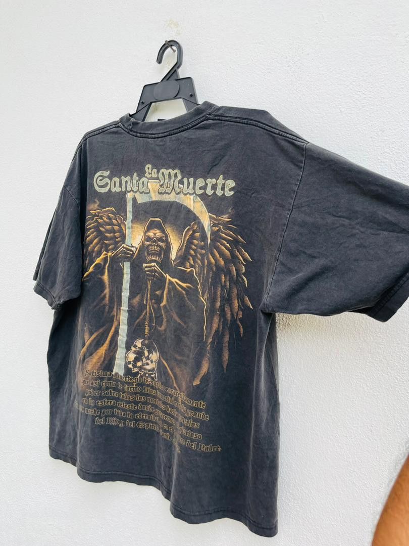 Japanese Brand × Vintage Vintage Santa La Muerte death Zone Streetwear Fashion Style Size US XL / EU 56 / 4 - 4 Thumbnail