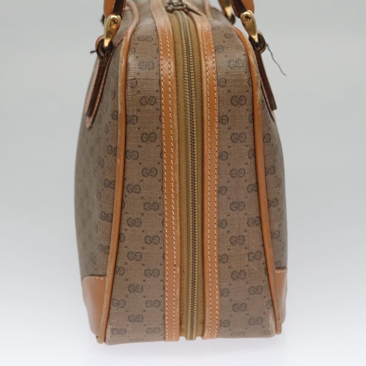 Gucci GUCCI Micro GG Supreme Hand Bag Pvc Leather Beige Gold Size ONE SIZE - 4 Thumbnail