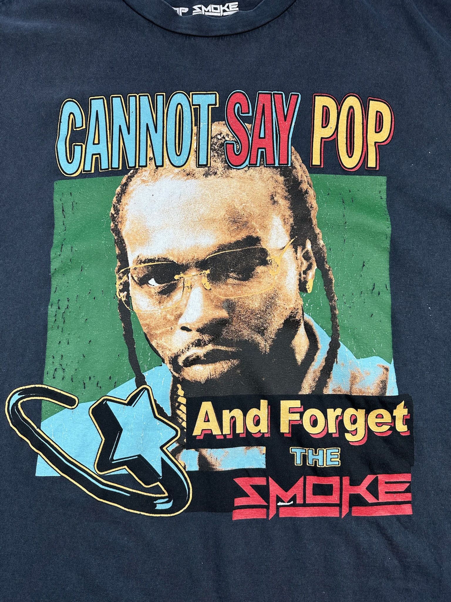 Rap Tees Pop Smoke tShirt rap tee vlone style Size US L / EU 52-54 / 3 - 4 Thumbnail