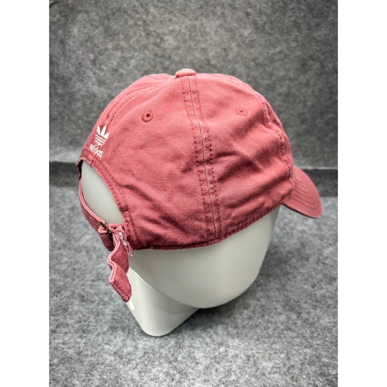 Adidas Adidas Hat Cap Strap Back Womens One Size Pink Embroidered 3 Stripes Cotton Size ONE SIZE - 7 Thumbnail