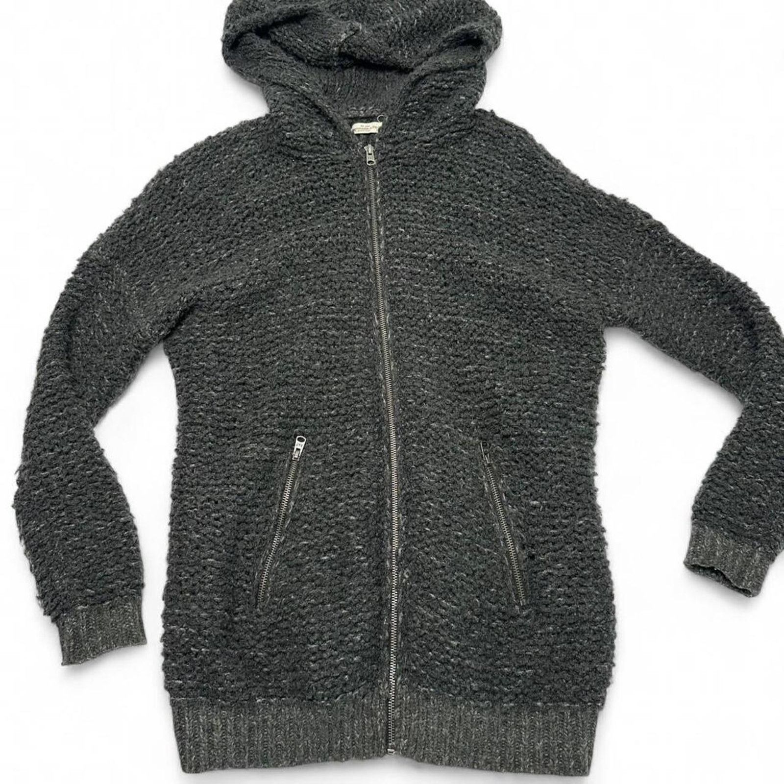 Abercrombie & Fitch Abercrombie Heavy Weight Cable Jacket 2 Pockets Size M-L Size L / US 10 / IT 46 - 6 Thumbnail