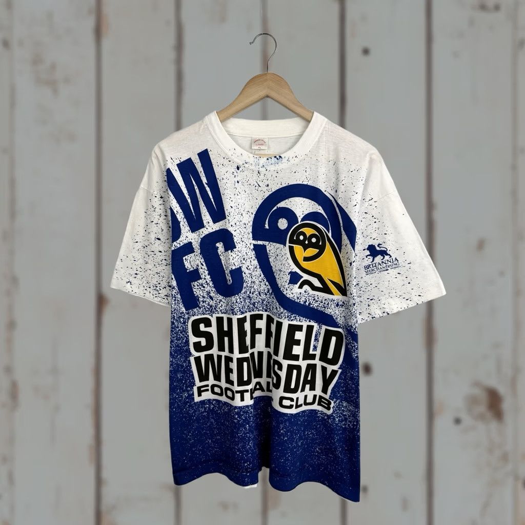Vintage VINTAGE Sheffield Wednesday Football Club T-Shirt XL Mens White 90s American style Shirt Vintage 90s Size US XL / EU 56 / 4 - 1 Thumbnail