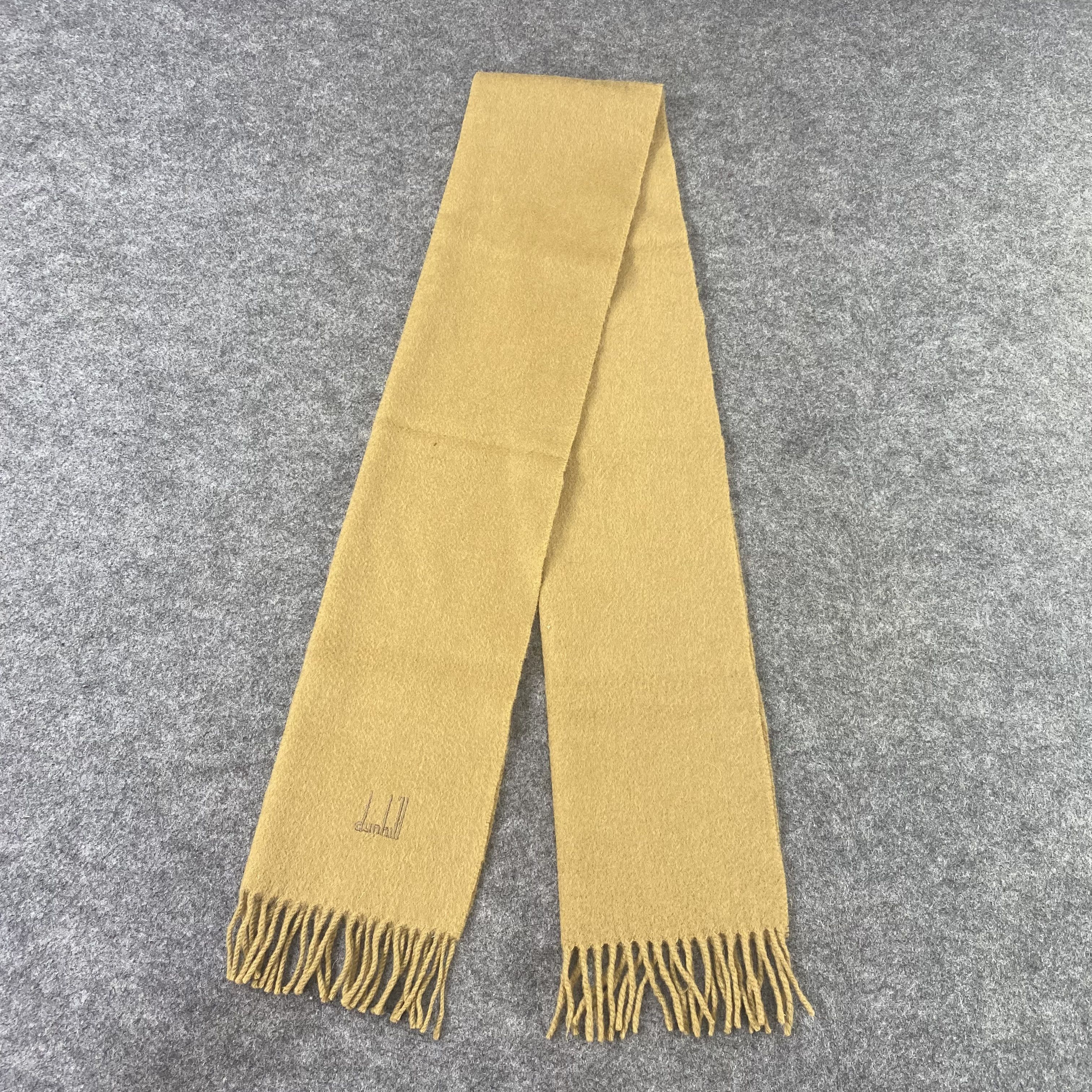 Alfred Dunhill Dunhill 100% Cashmere Scarf / Muffler / Neckwear -T1137 Size ONE SIZE - 4 Thumbnail