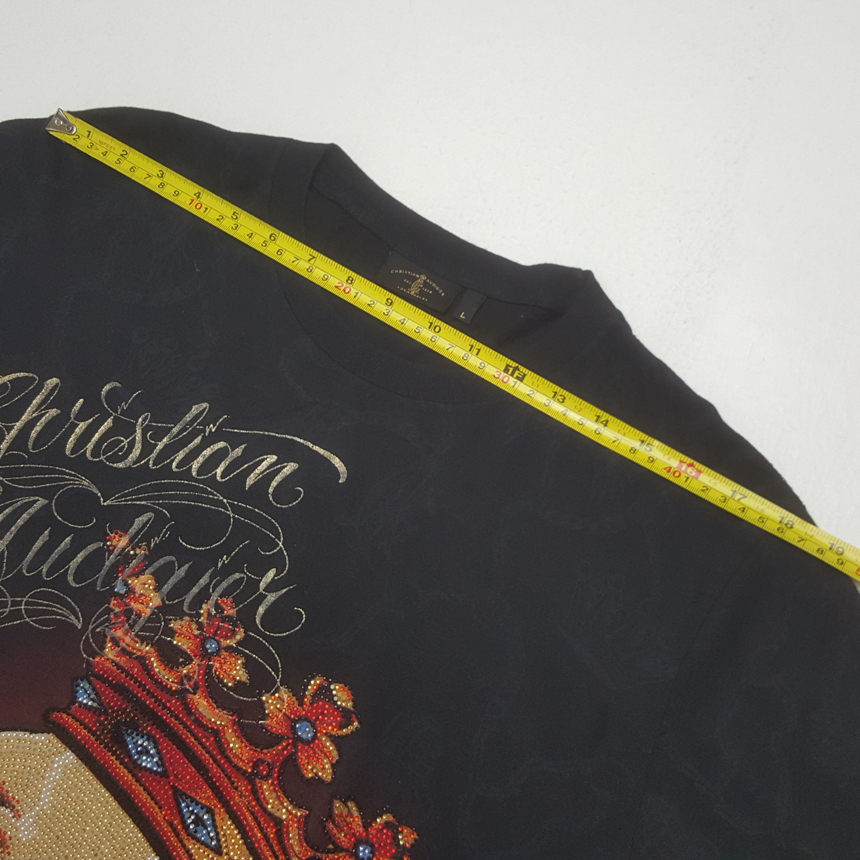 Christian Audigier Vintage Christian Audigier Punk Designer Tshirt C319N80 Size US L / EU 52-54 / 3 - 6 Thumbnail