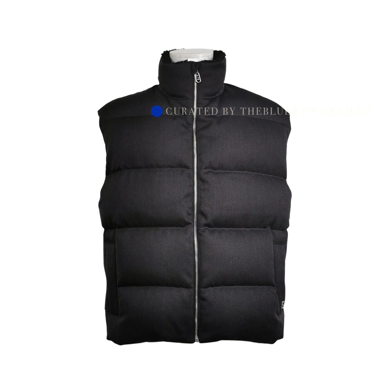 Fendi Stylish Black Wool Down Puffer Vest Size US L / EU 52-54 / 3 - 1 Thumbnail
