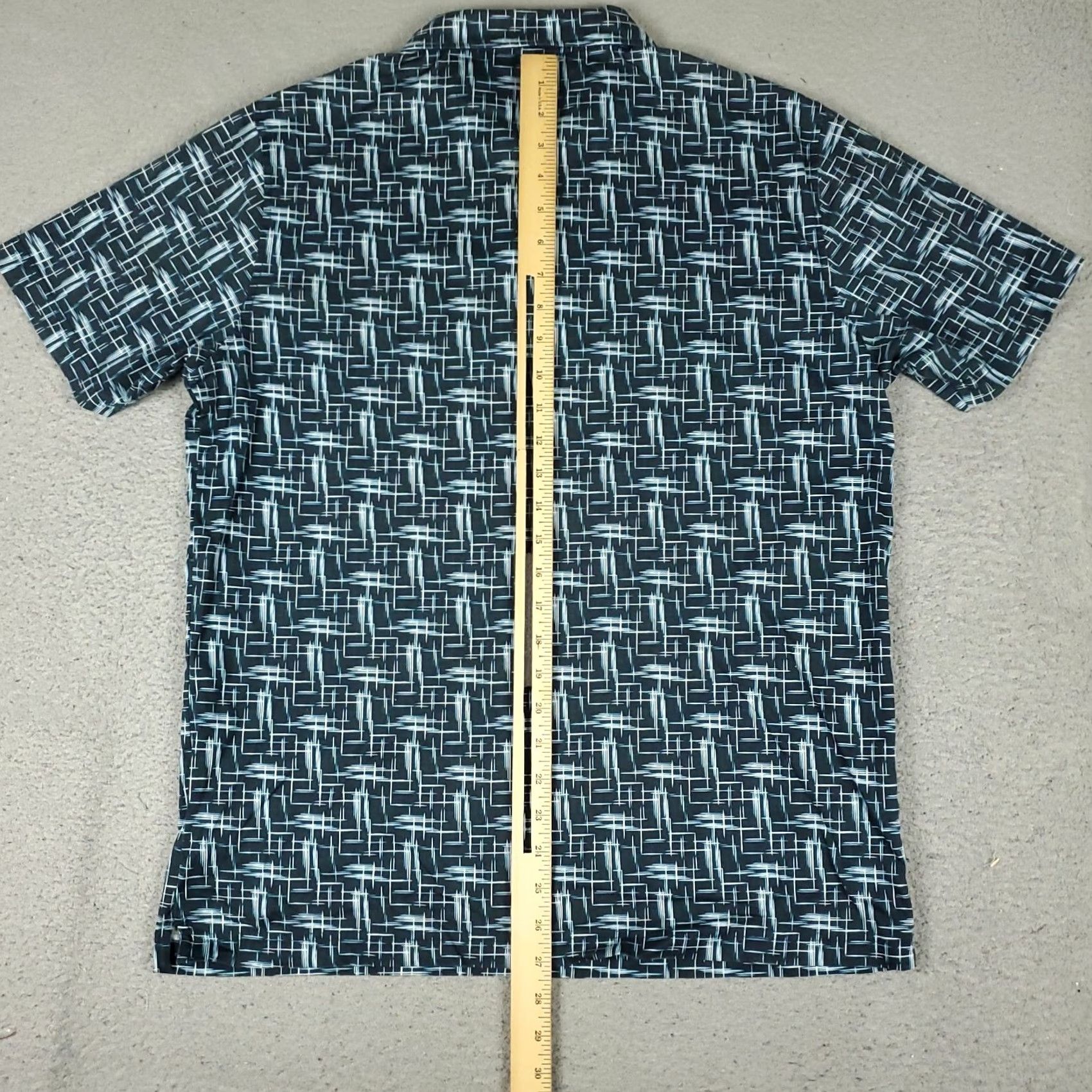 BUGATCHI Bugatchi Polo Shirt Mens Size L Blue Short Sleeve Geometric Logo Button Collar Classic Colorful Preppy Stripes 90s American Modern Sports Mens Size US L / EU 52-54 / 3 - 3 Thumbnail