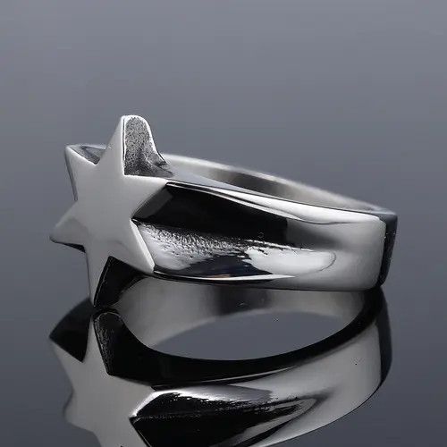 Jewelry Star Matchless Jewelry Rings Open Chrome Ring (Size 7-13) Size ONE SIZE - 3 Thumbnail
