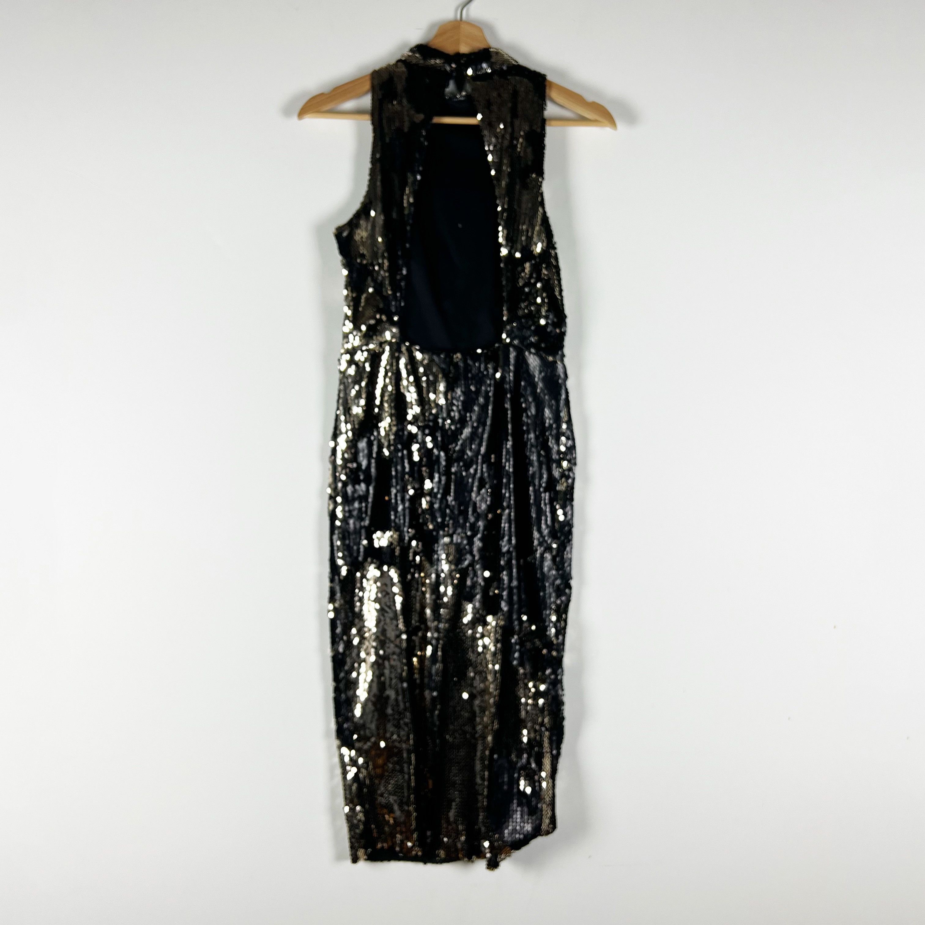 Zara Zara Gold Black Sequin Glitter Sparkle Size XS / US 0-2 / IT 36-38 - 4 Thumbnail