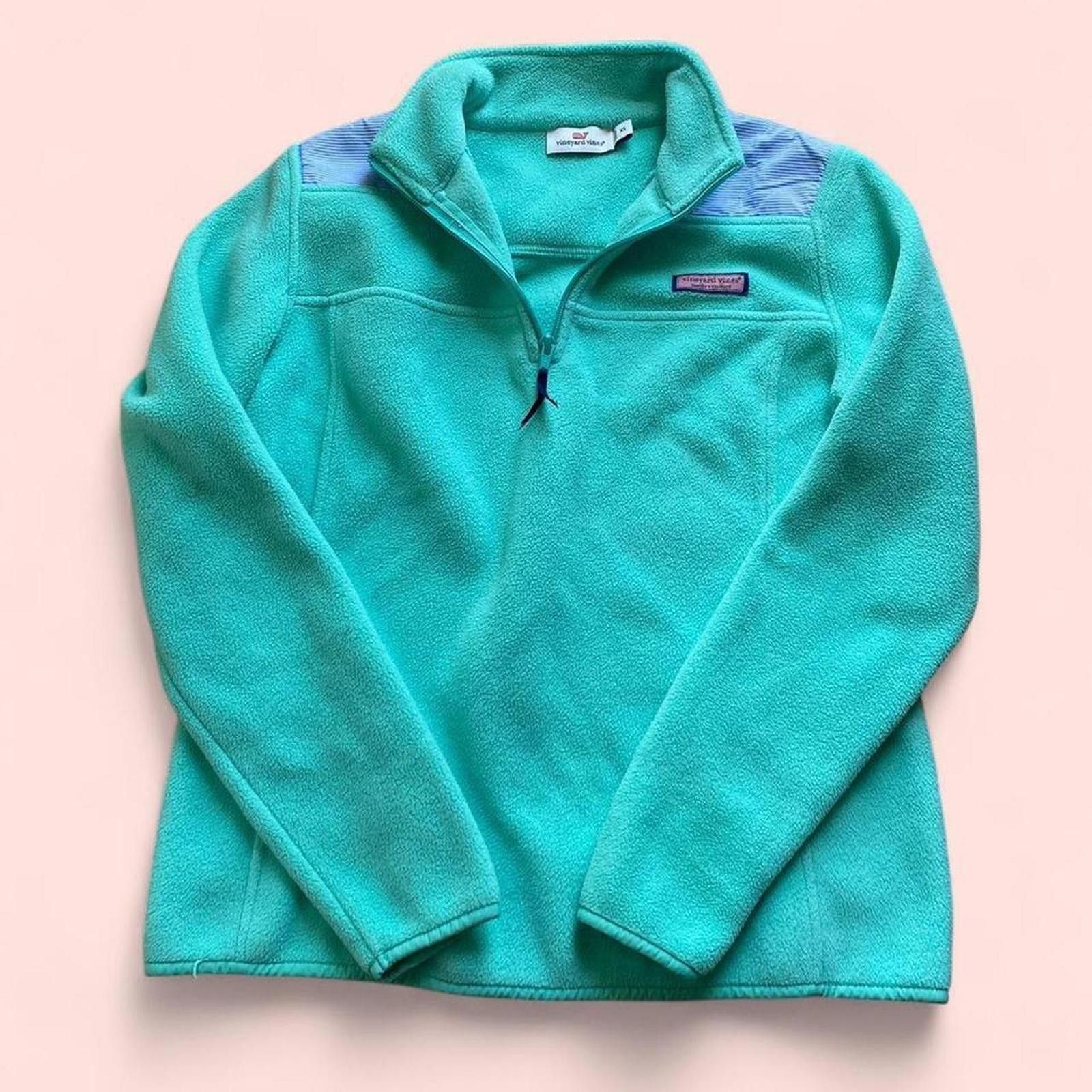 Vineyard Vines Vineyard Vines teal quarter zip up fleece Size XS / US 0-2 / IT 36-38 - 1 Thumbnail