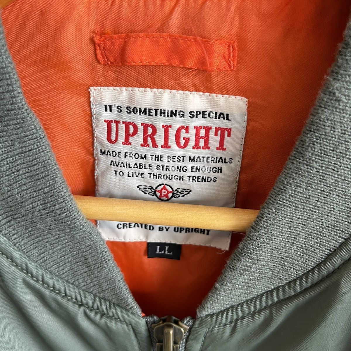 Japanese Brand Upright Vintage Bomber Jacket Size US XL / EU 56 / 4 - 3 Thumbnail