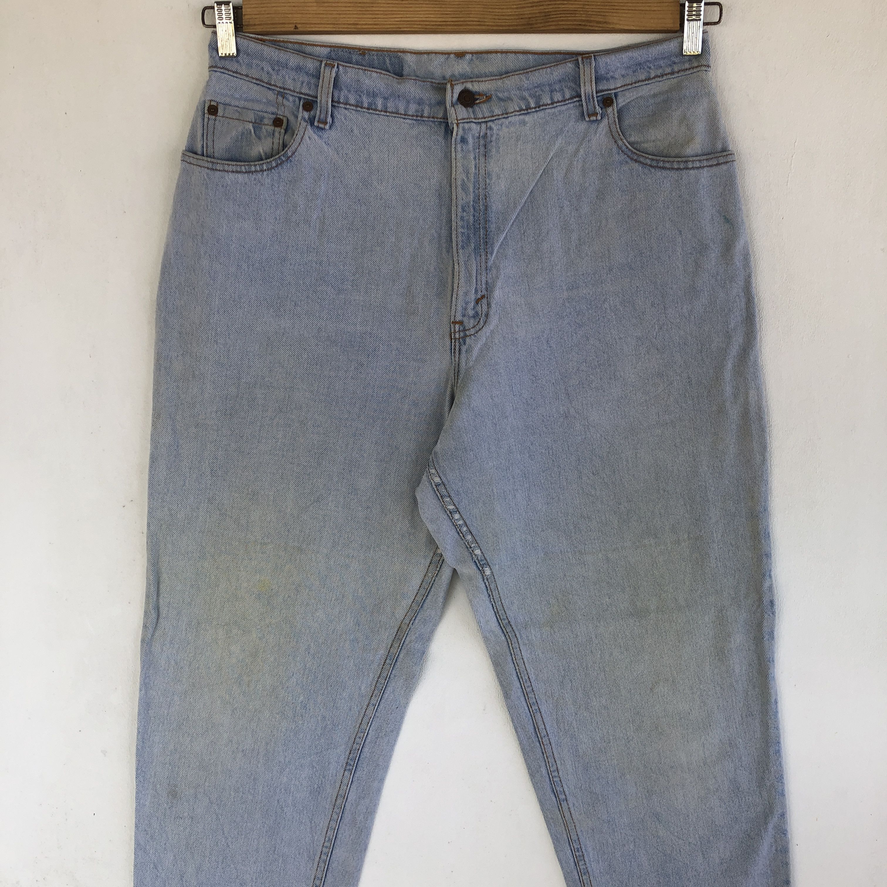 Levi's Vintage Levis 551 Jeans Light Wash Sun Faded Levis Denim Size US 36 / EU 52 - 3 Thumbnail