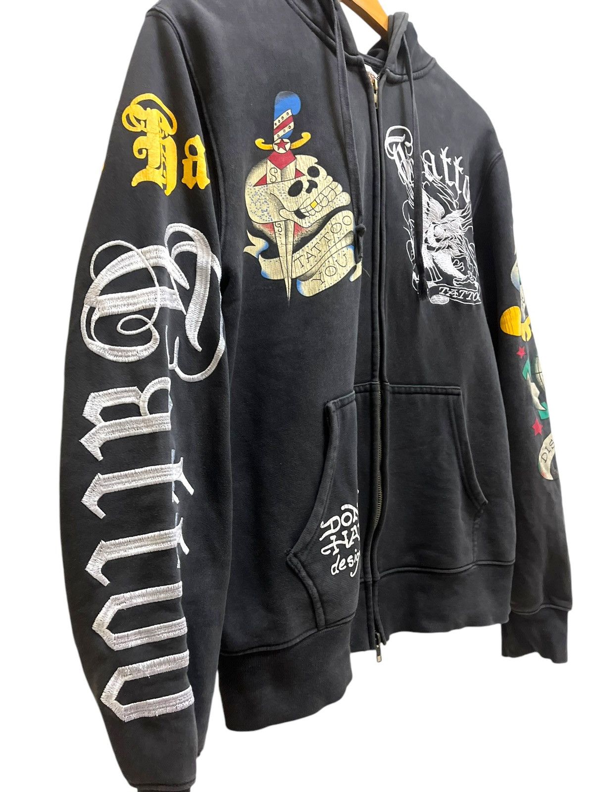 Ed Hardy Iconic Ed Hardy Embroidered Tatoo Los Angeles Hoodie Size US L / EU 52-54 / 3 - 3 Thumbnail