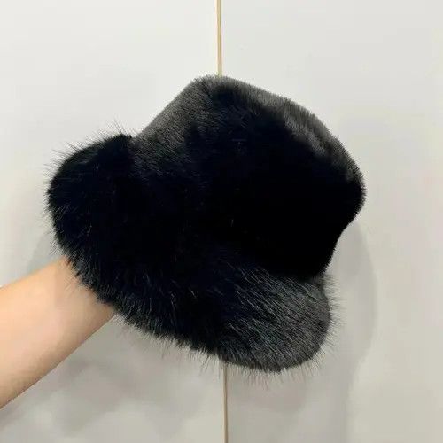 Japanese Brand Faux Fur bucket hat Size ONE SIZE - 1 Thumbnail