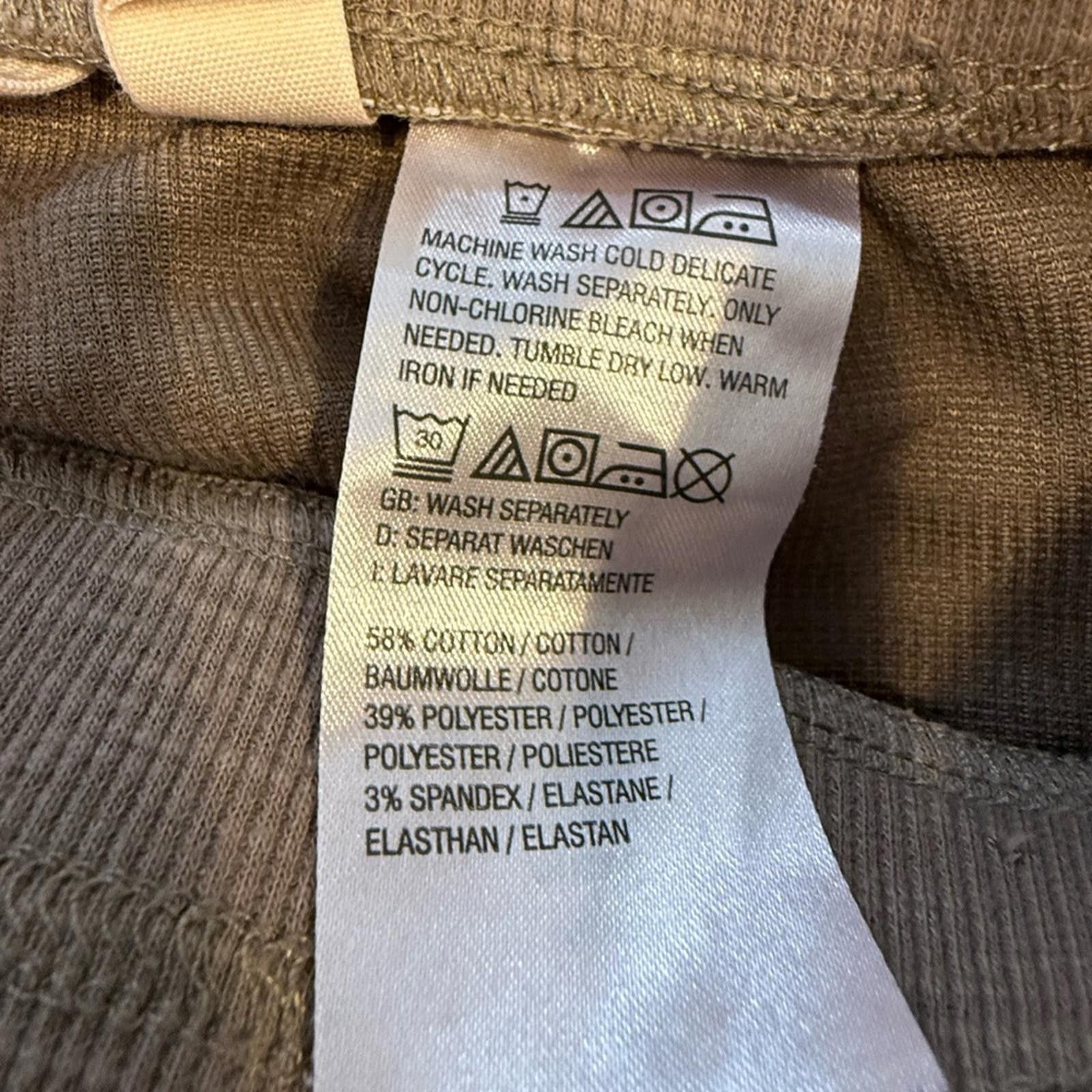 Other Bridgehampton brown ribbed crop Athleisure pants SZ XXSP Size 25" / US 0 / IT 36 - 5 Thumbnail