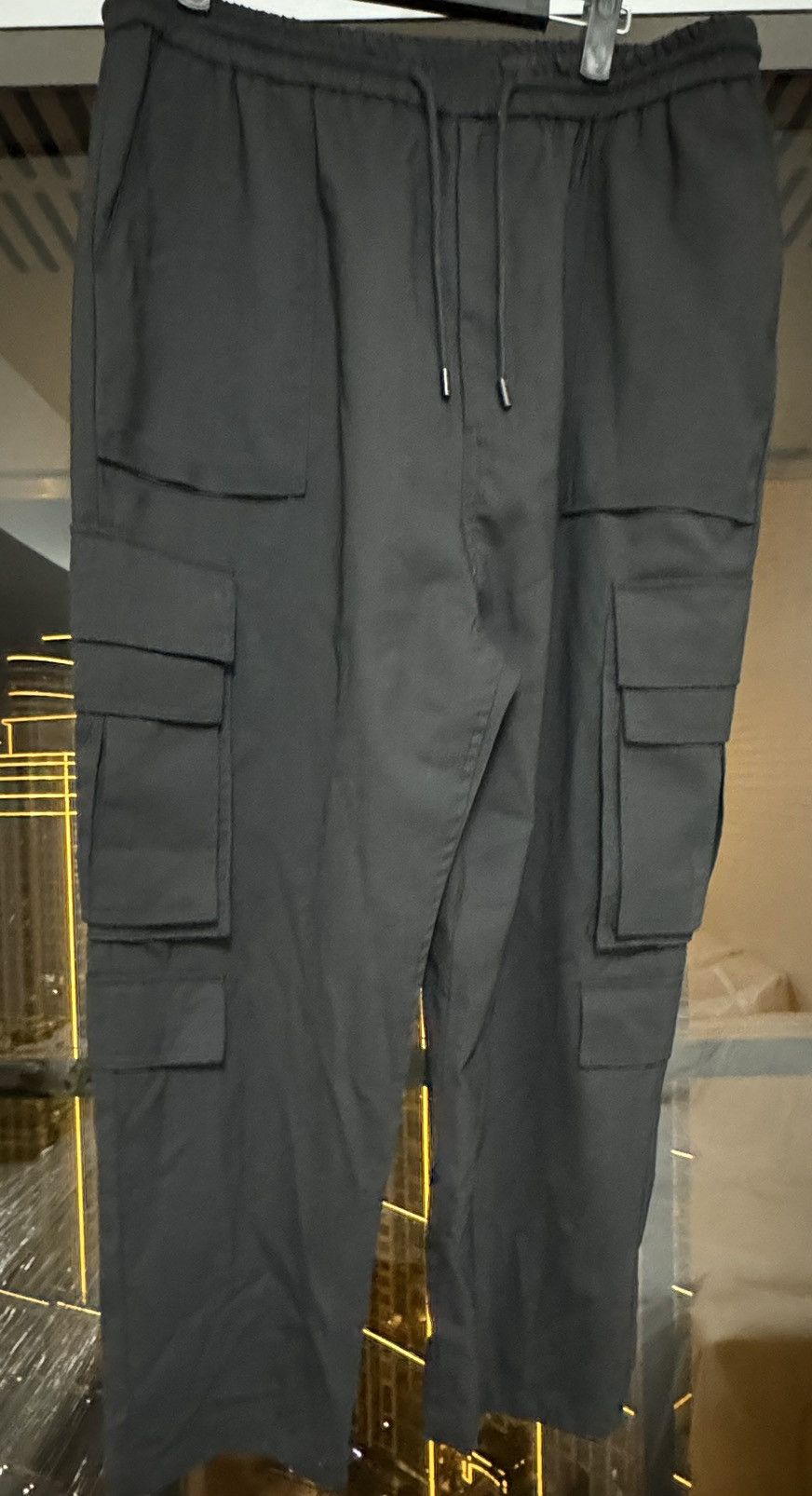 image of Juun J Juun.j Cargo Pants in Black, Men's (Size 34)