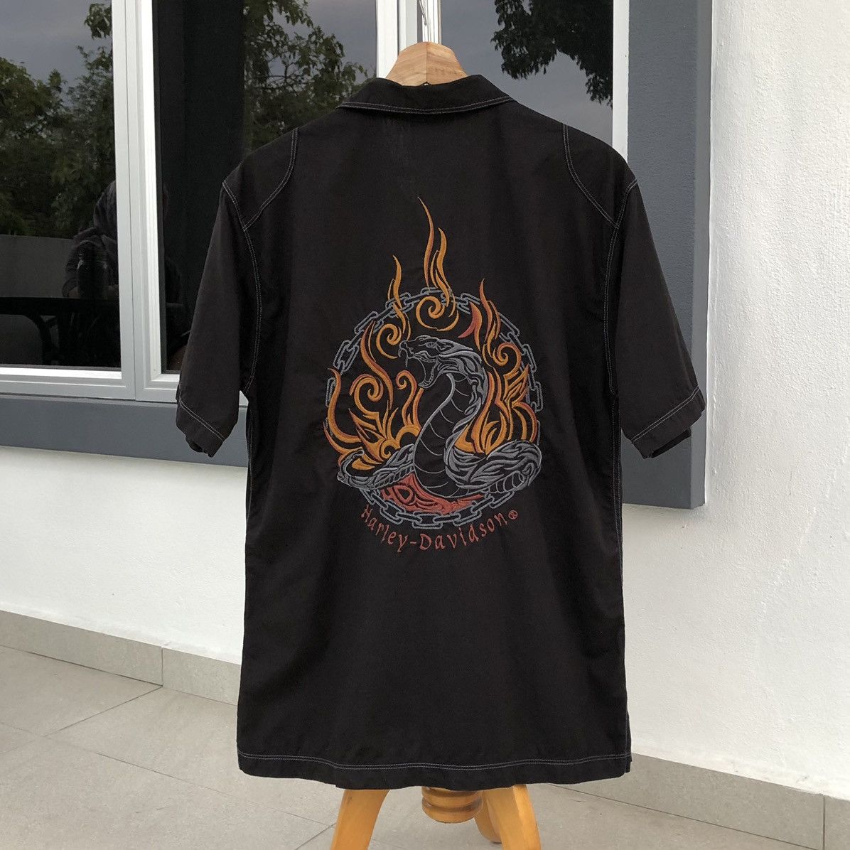 Harley Davidson Harley Davidson Embroidery Snack Logo Short Sleeve Shirt Size US M / EU 48-50 / 2 - 12 Thumbnail