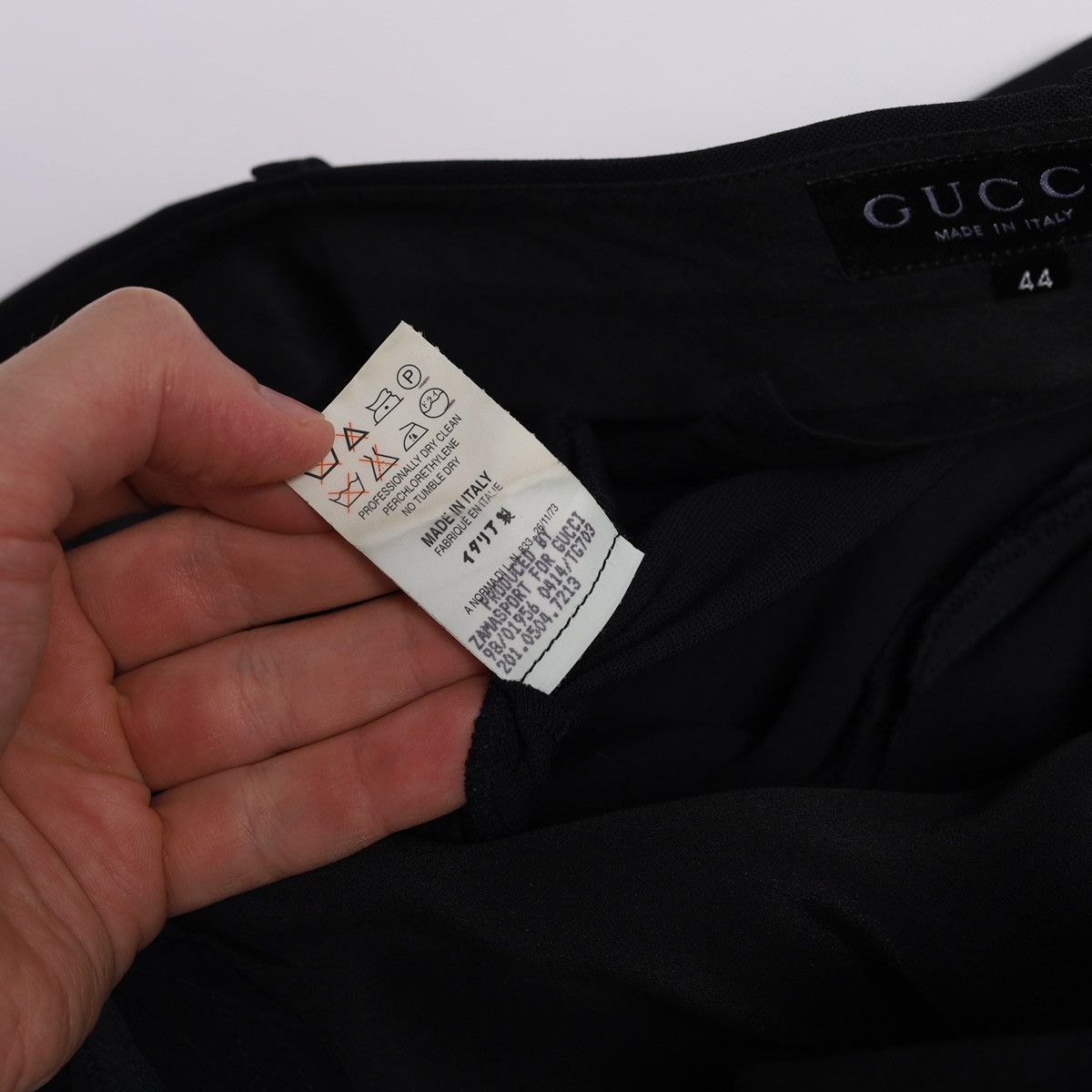 Gucci Gucci Dark Navy Suit Trousers Wool Tailored Pants Vintage Size US 31 - 11 Thumbnail