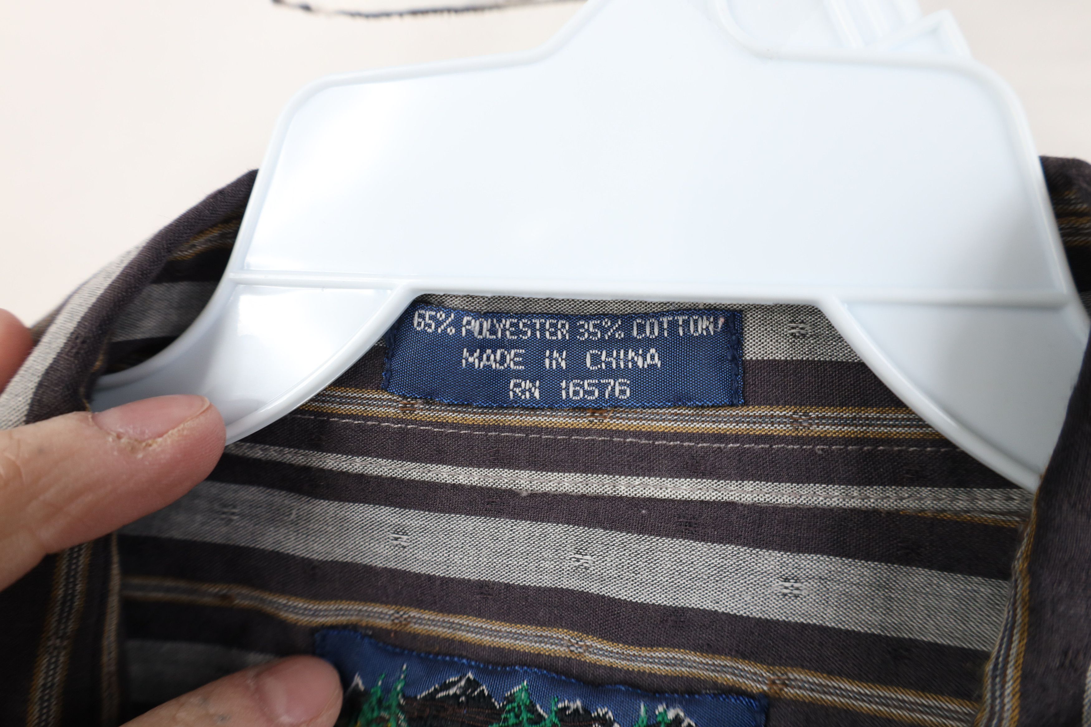 Vintage Vintage 90s Streetwear Cowboy Striped Snap Button Shirt Size US XXL / EU 58 / 5 - 8 Thumbnail