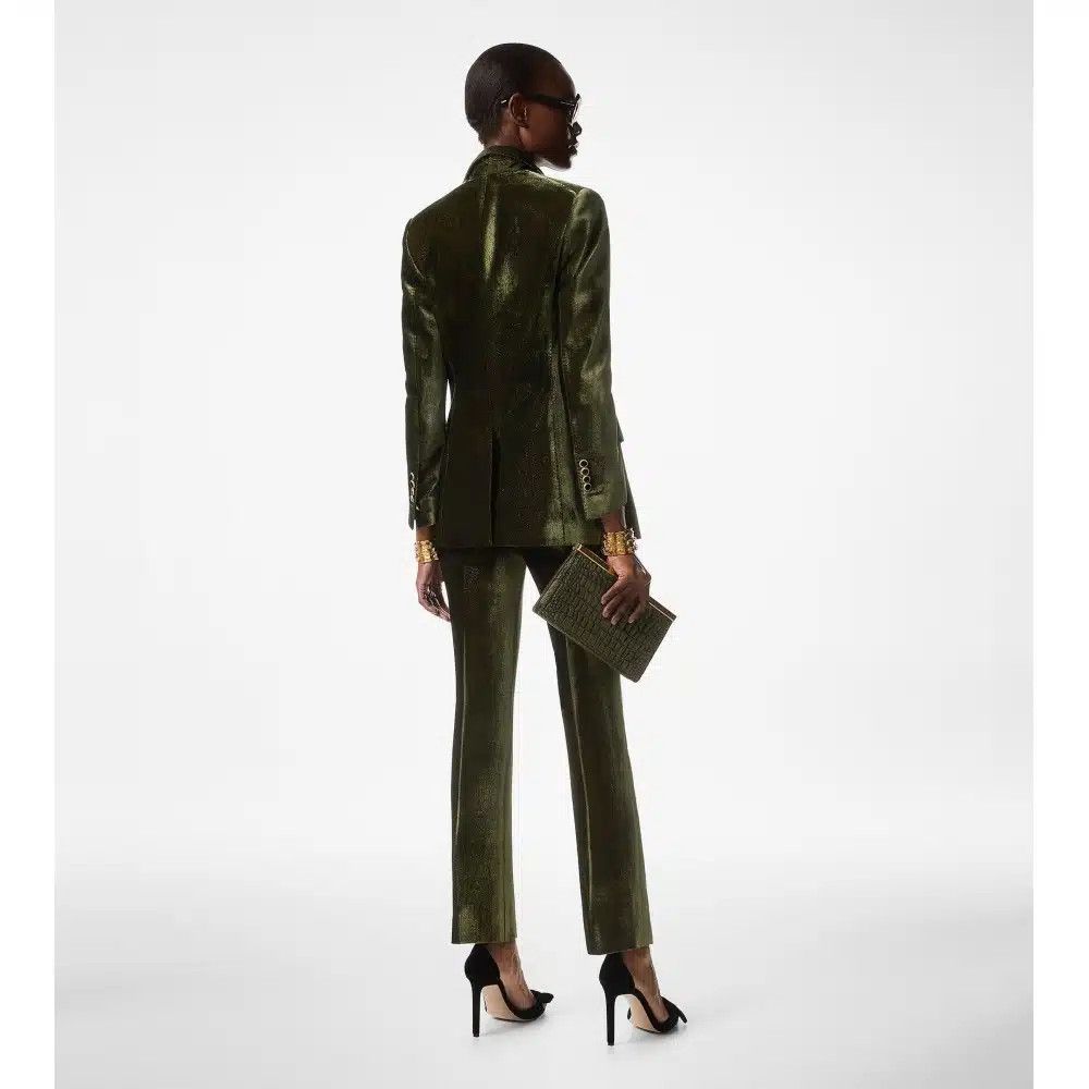 Tom Ford o1loc1c0425 GI2970 Velvet Wallis Single Breasted Jacket Size M / US 6-8 / IT 42-44 - 4 Thumbnail