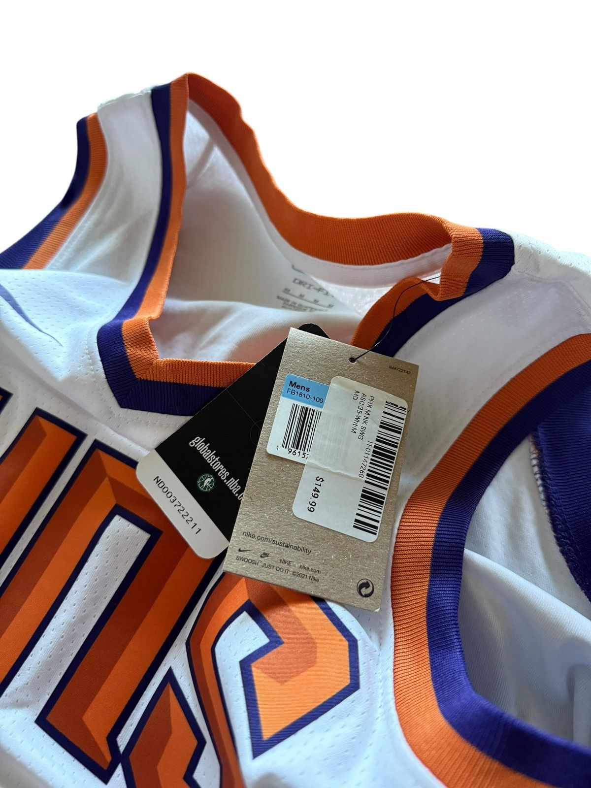 Nike Nike Phoenix Suns Jersey Mens Association Edition Swingman Size US M / EU 48-50 / 2 - 5 Thumbnail