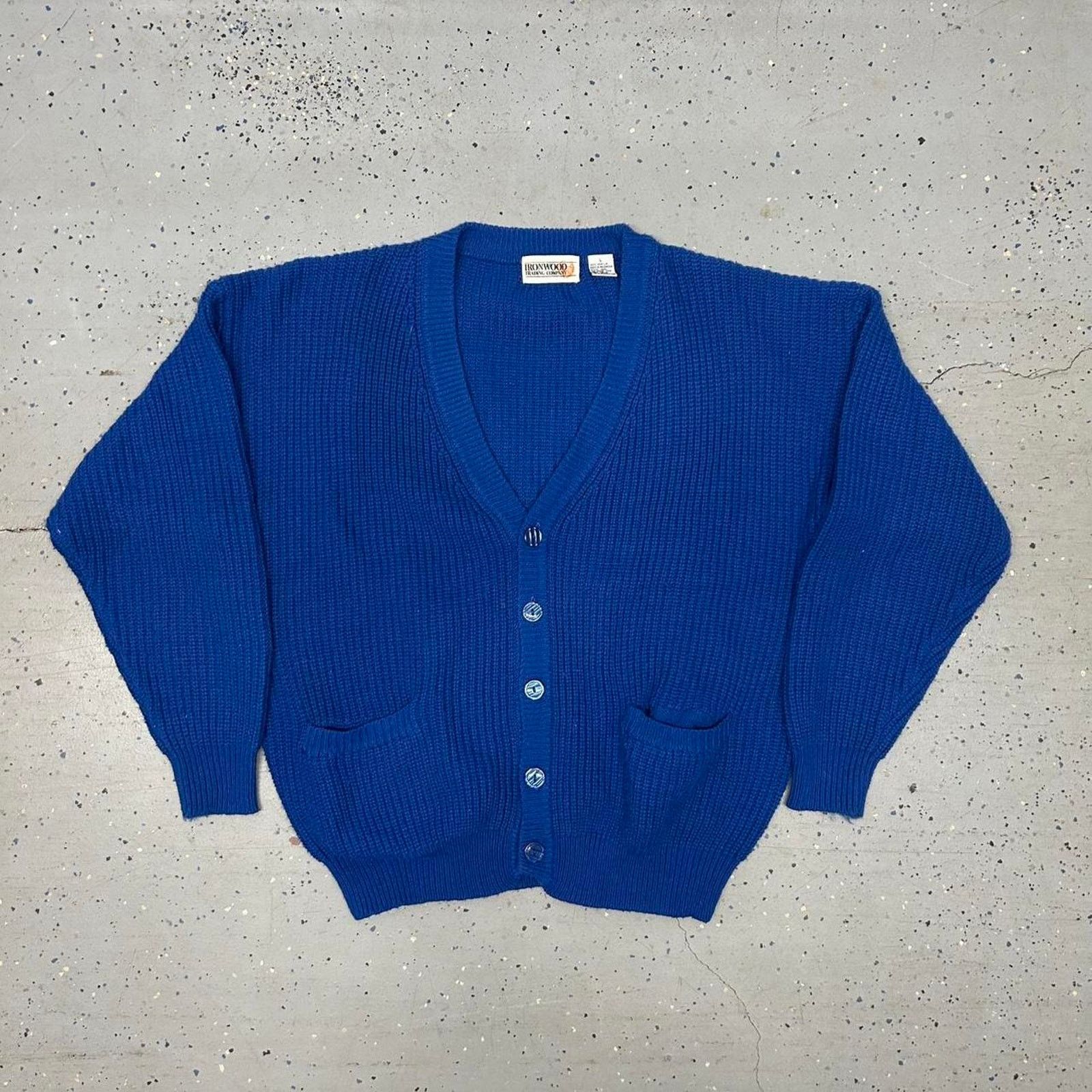 Other Blue vintage 80s/90s cardigan sweater Size L / US 10 / IT 46 - 1 Thumbnail