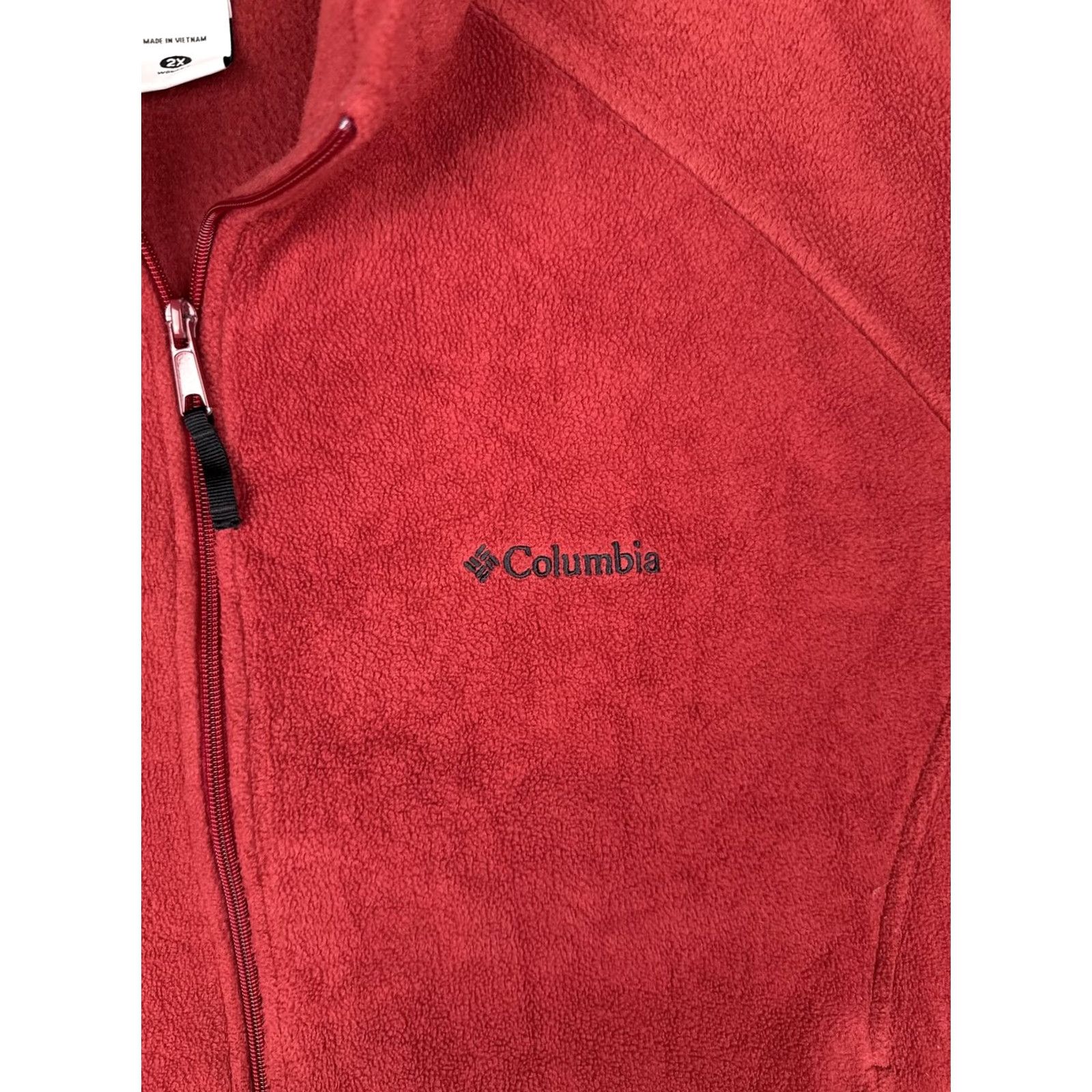 Vintage Columbia Jacket Womens 2X Red Fleece Full Zip Pockets Outdoor Hiking Warm Size XXL / US 16-18 / IT 52-54 - 6 Thumbnail
