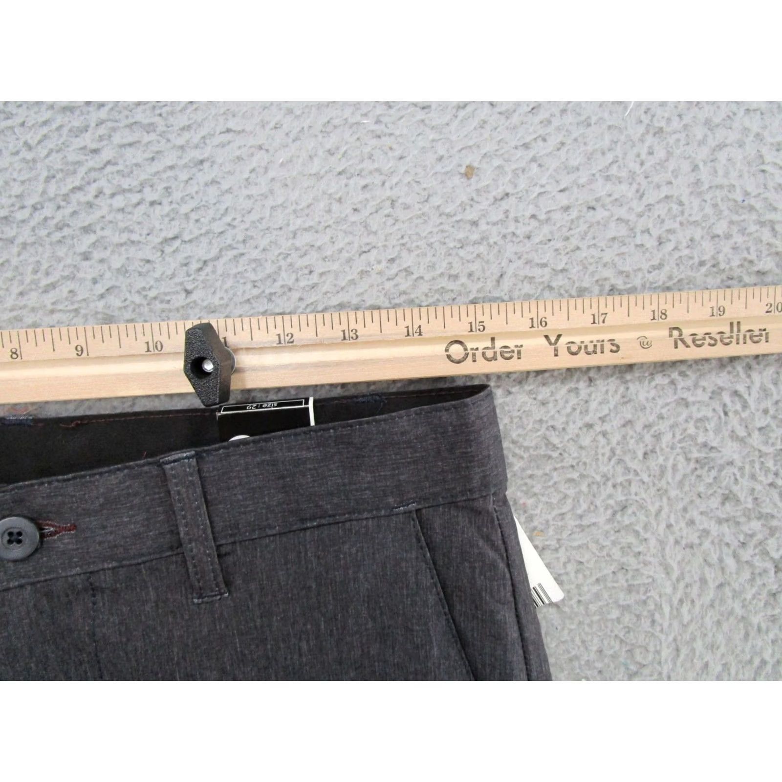 Burnside Burnside Shorts Men's Performance Dual Action Stretch Board Shorts Size 29 NEW Black Solid Logo Pockets 90s? Size US 29 - 6 Thumbnail