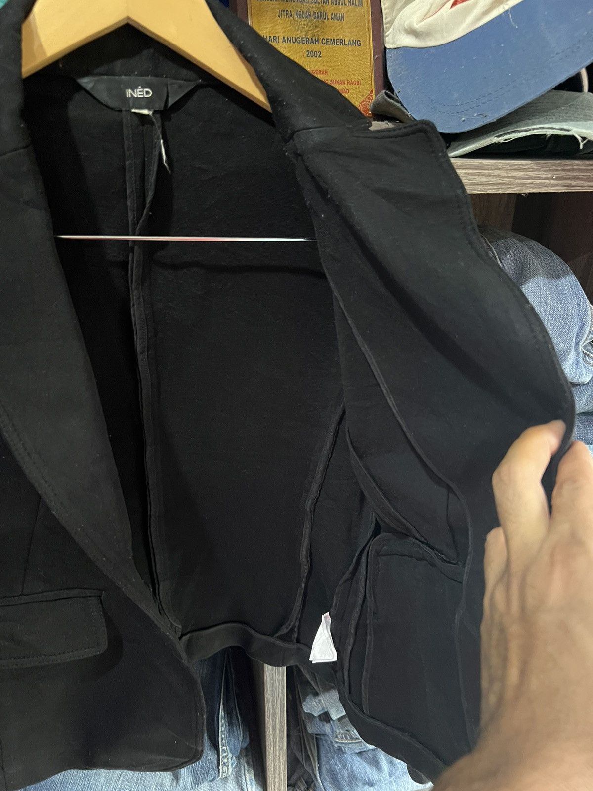 Yohji Yamamoto 🔥Inéd by Yohji Yamamoto Stretchable Blazer Size XS / US 0-2 / IT 36-38 - 10 Thumbnail
