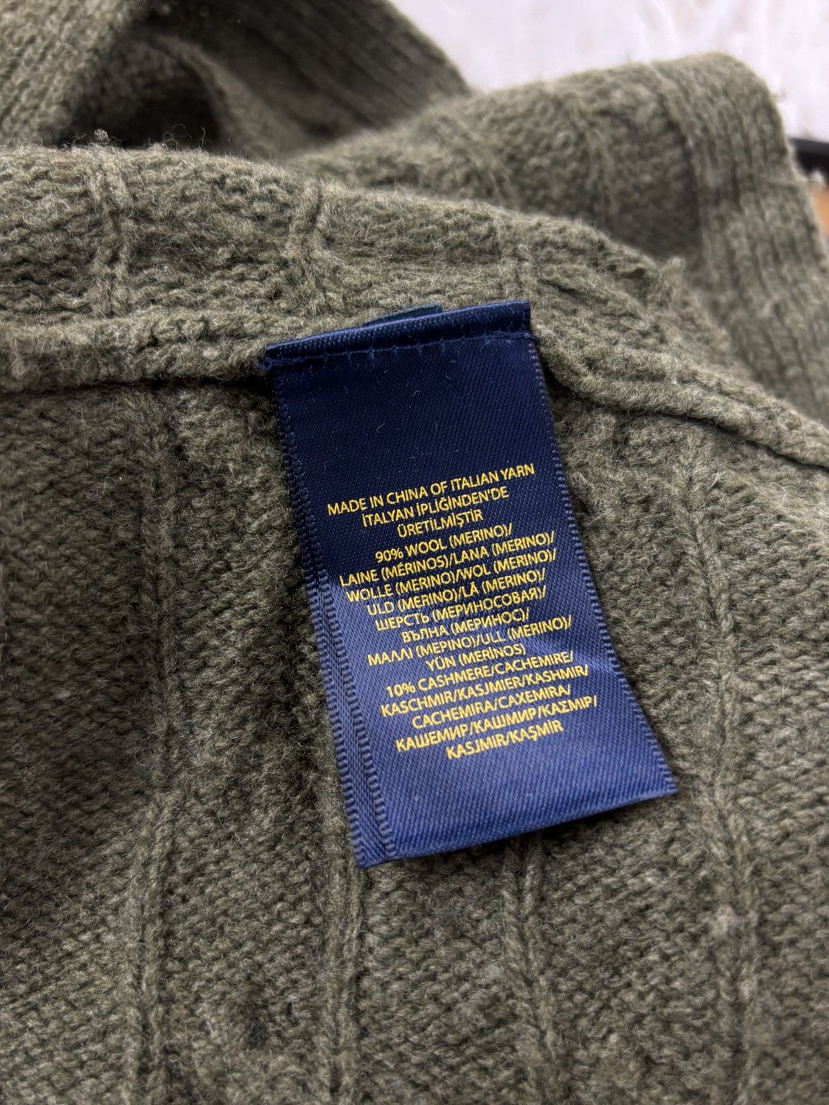 Polo Ralph Lauren Polo Ralph Lauren Cable Knit Cashmere Wool Turtleneck Vest Size S / US 4 / IT 40 - 8 Thumbnail