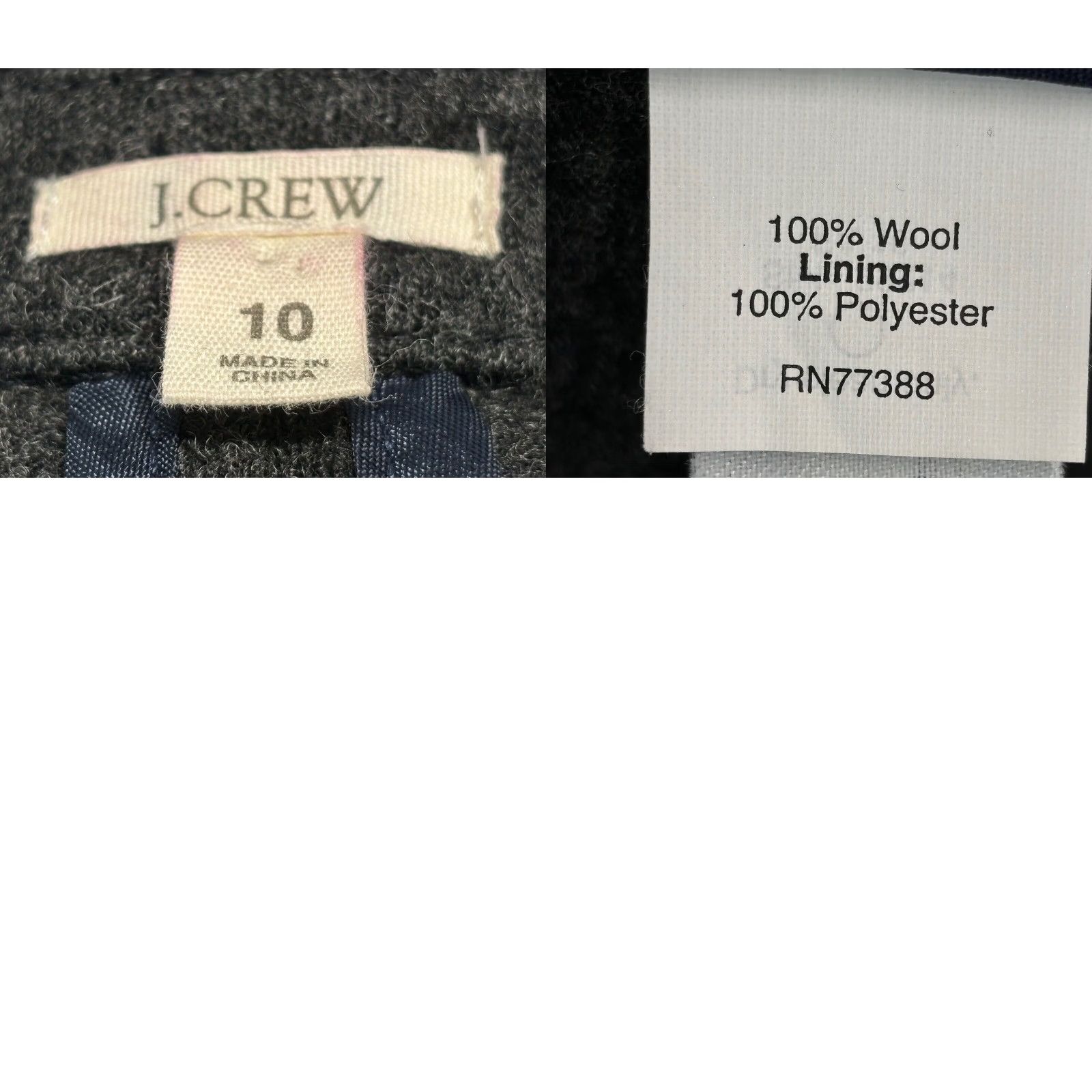 J.Crew J. Crew Charcoal Knit Blazer Jacket Size 10 Women's Double Breast Wool Size L / US 10 / IT 46 - 8 Thumbnail