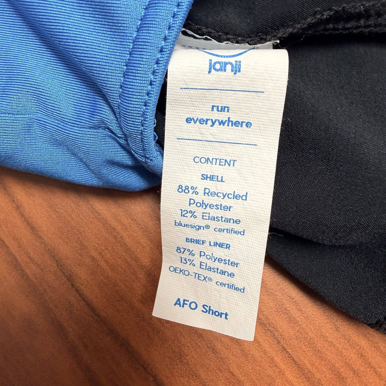 Other Janji AFO 5” Running Shorts Men’s XL Black Blue Lined Trail Size US 34 / EU 50 - 5 Thumbnail