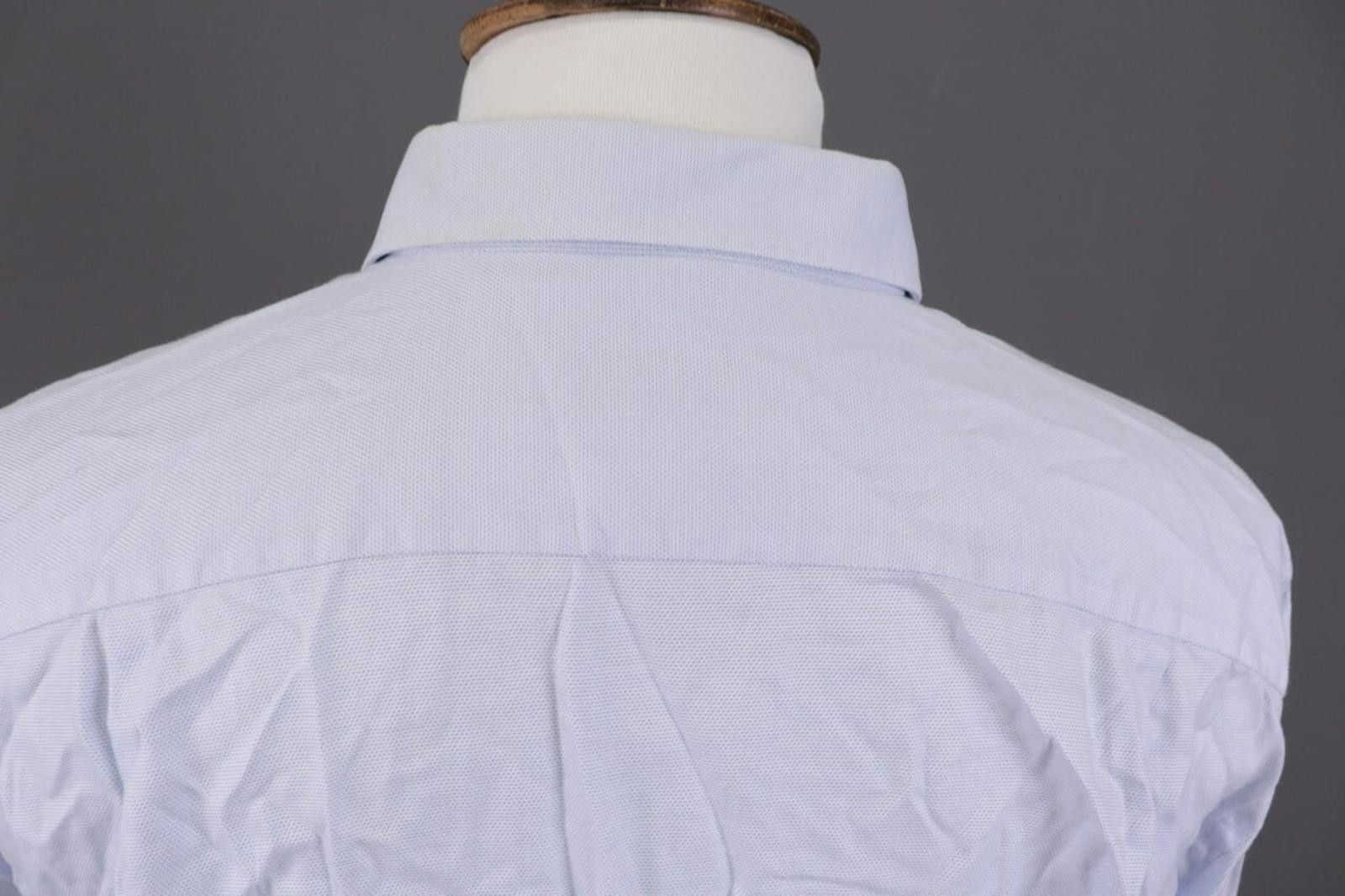 Ermenegildo Zegna Ermenegildo Zegna Regualr Fit Blue Shirt Size 43 / 17 Size US M / EU 48-50 / 2 - 12 Thumbnail